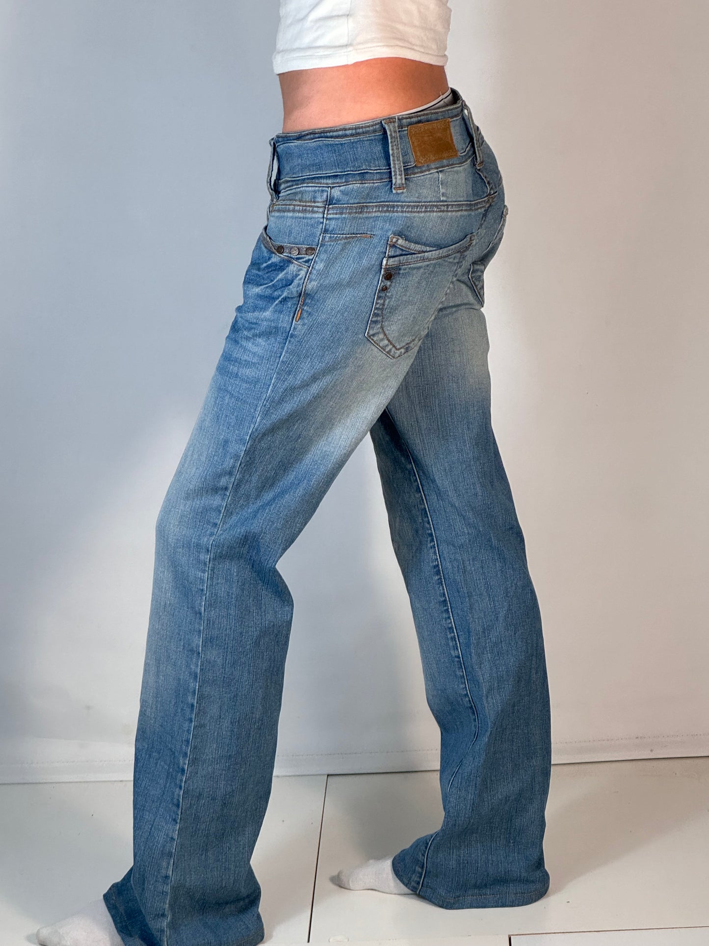 Lågmidjade jeans stl: S