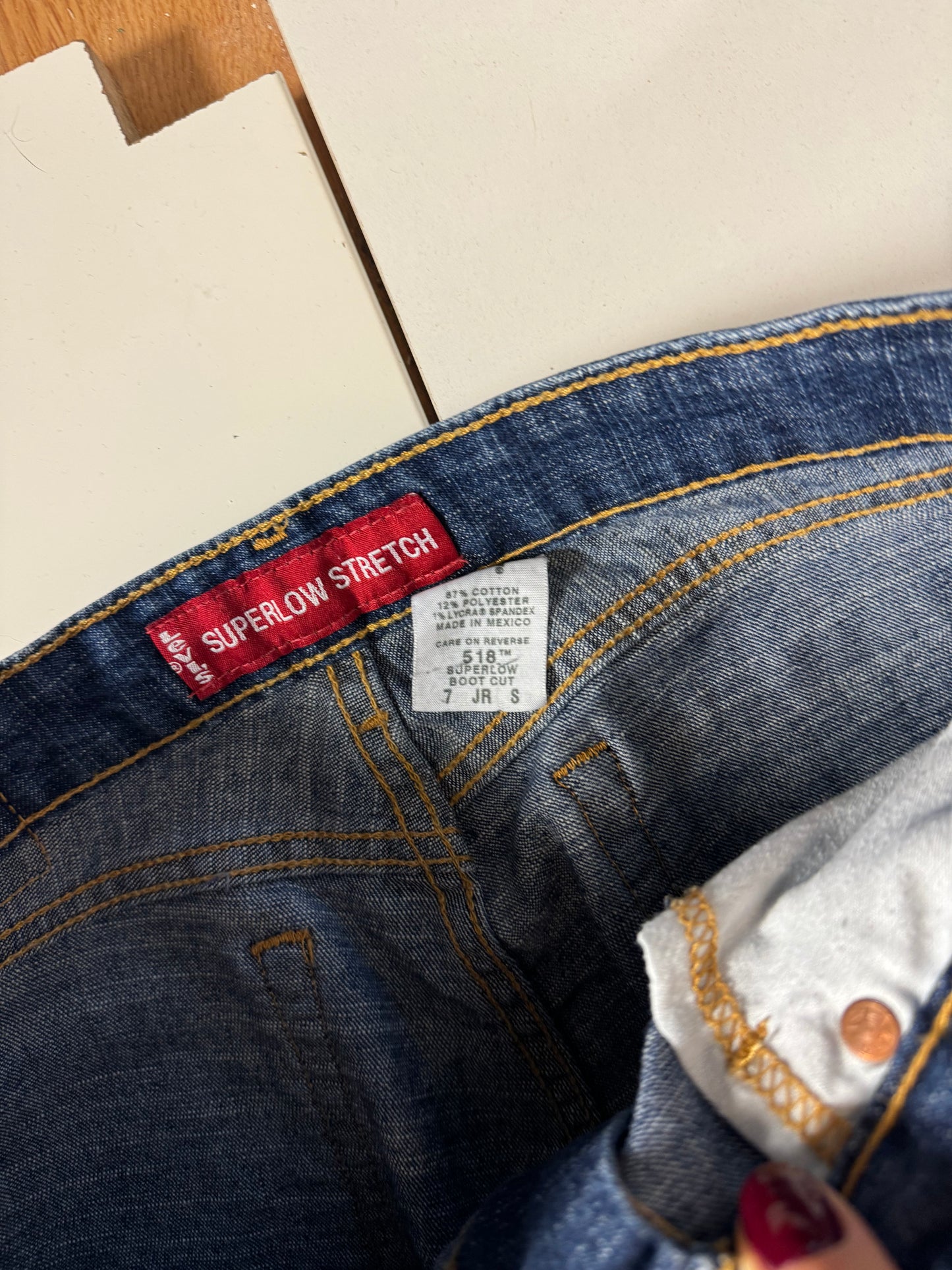 Lågmidjade jeans stl: S