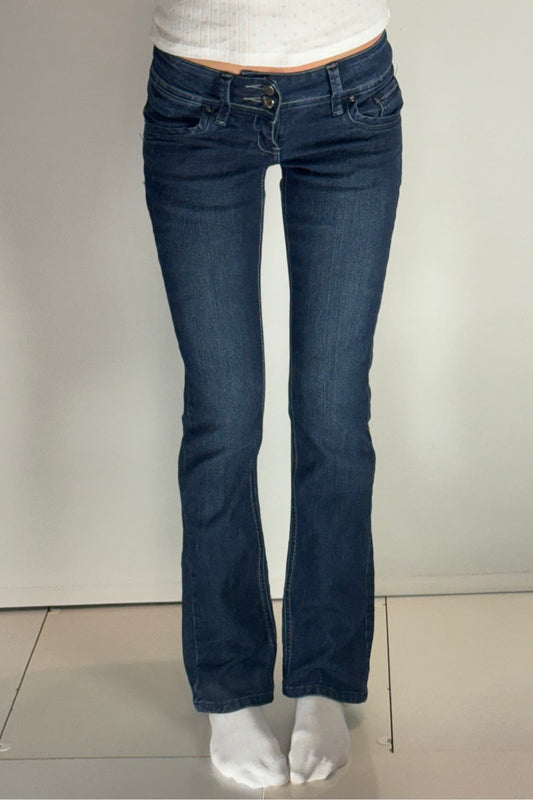 Lågmidjade jeans–stl: XS
