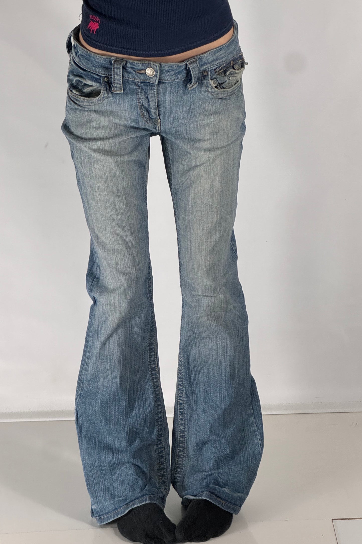 Lågmidjade jeans stl: M