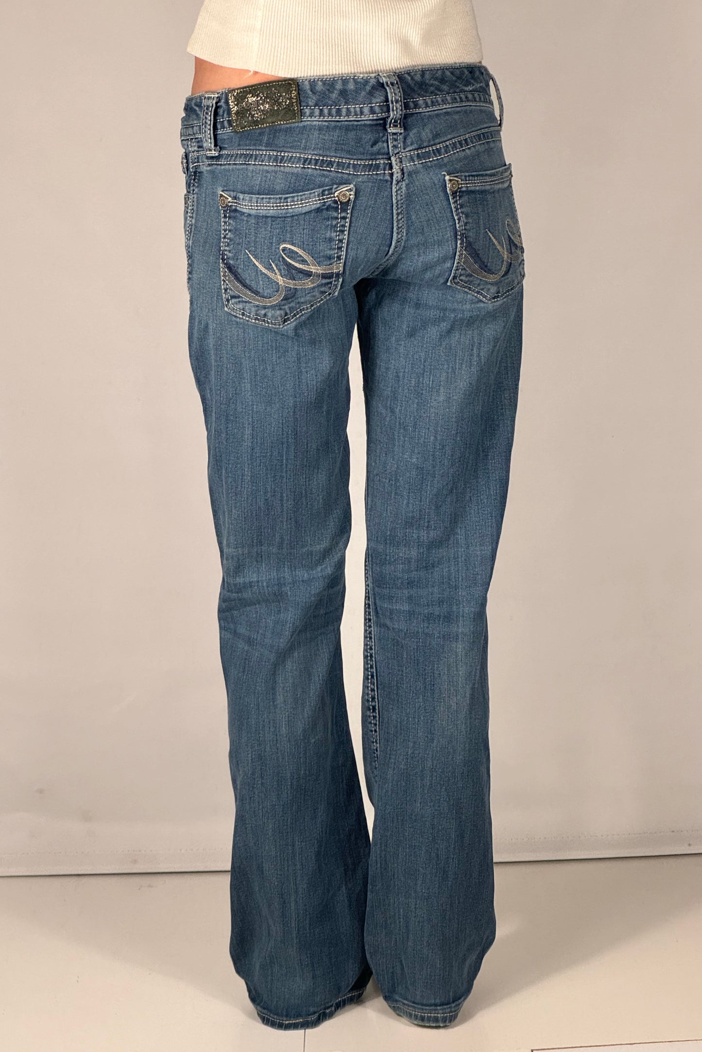 Lavtaljede jeans str: S