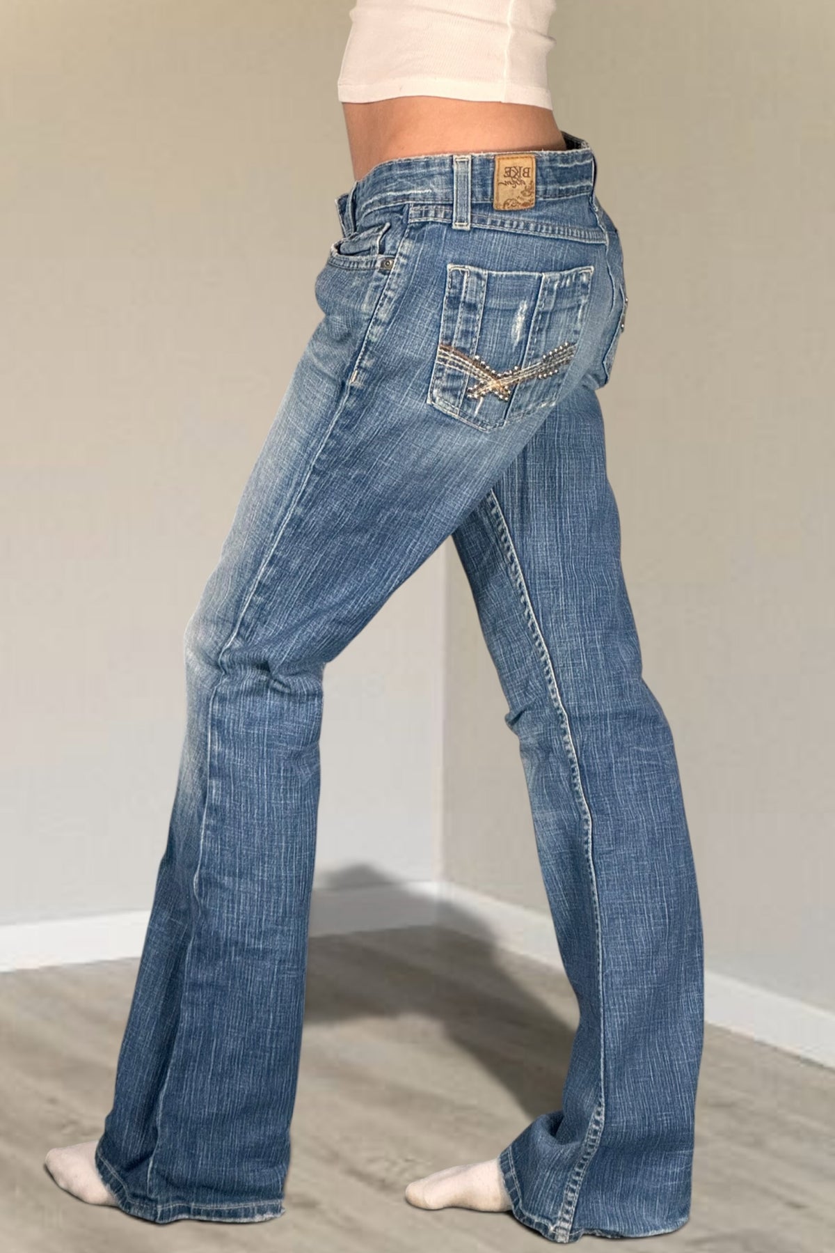 Lågmidjade jeans stl: S/M