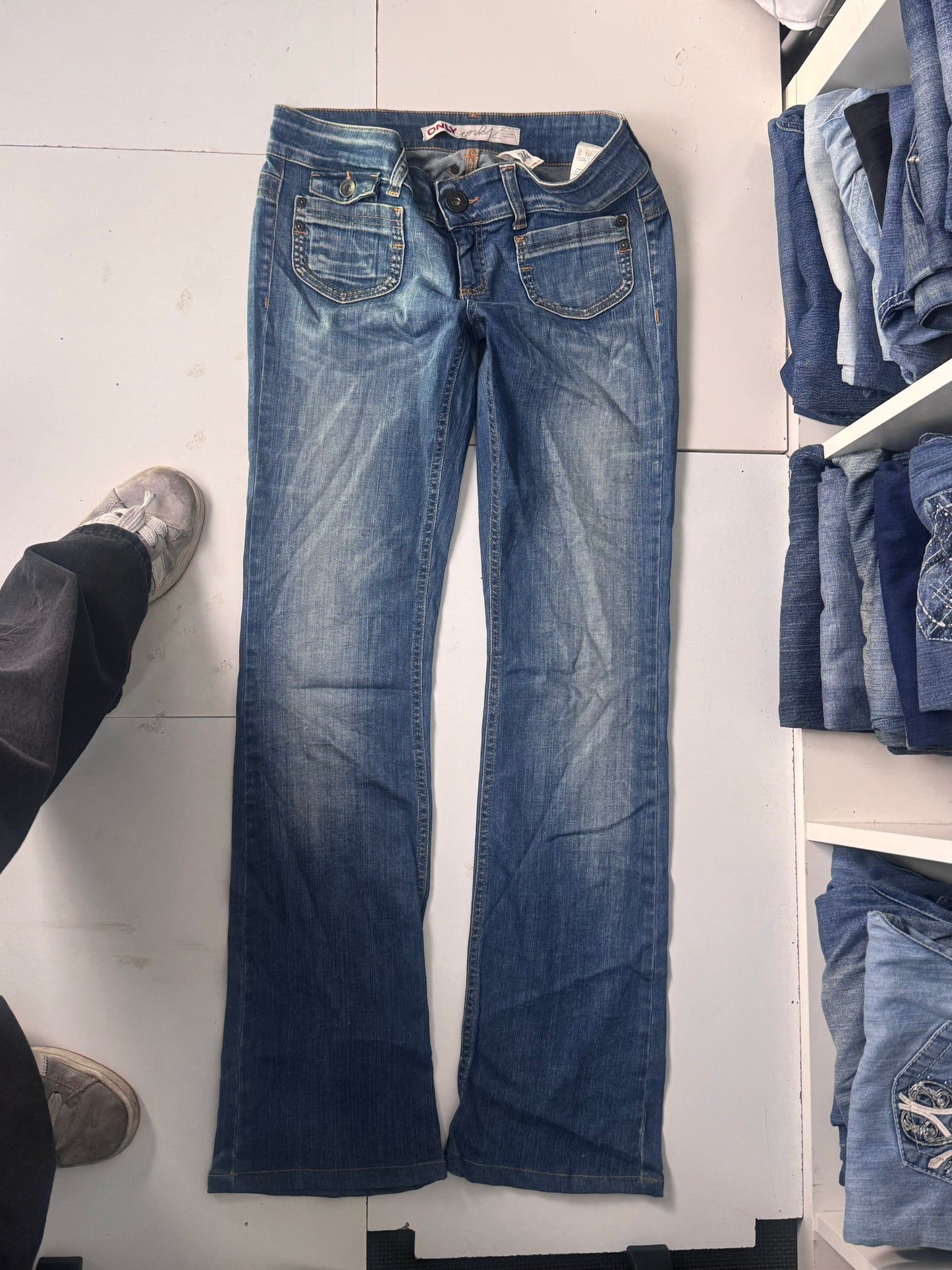 Lågmidjade jeans stl: S