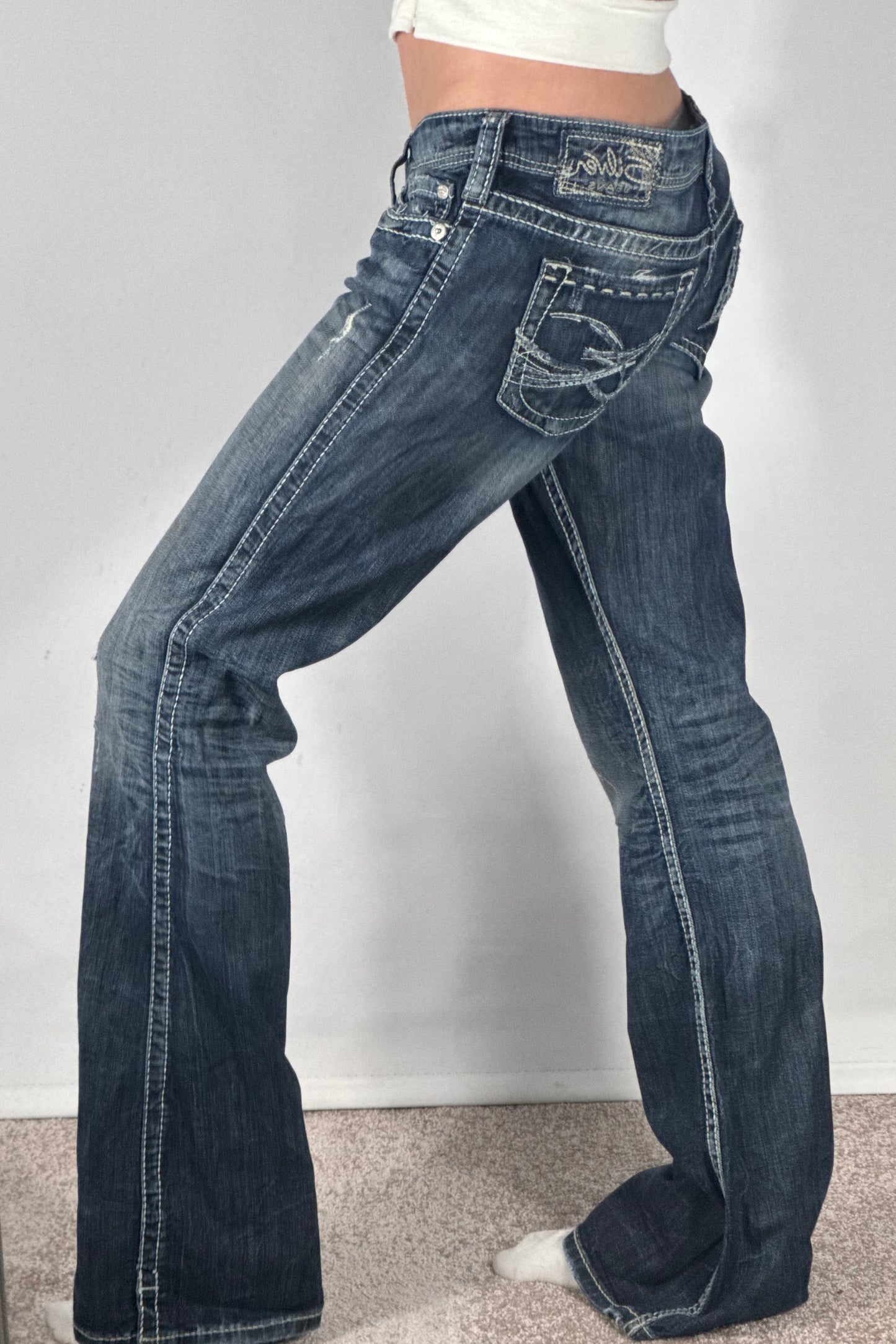 Lågmidjade jeans stl: M