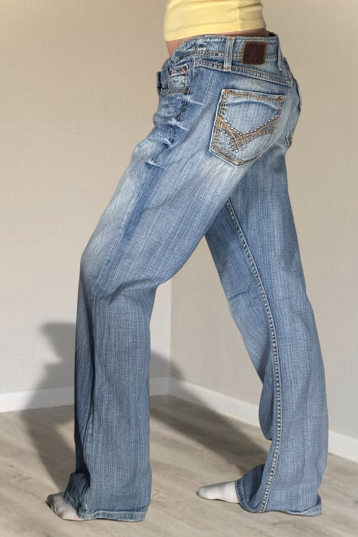 Lågmidjade jeans stl: M