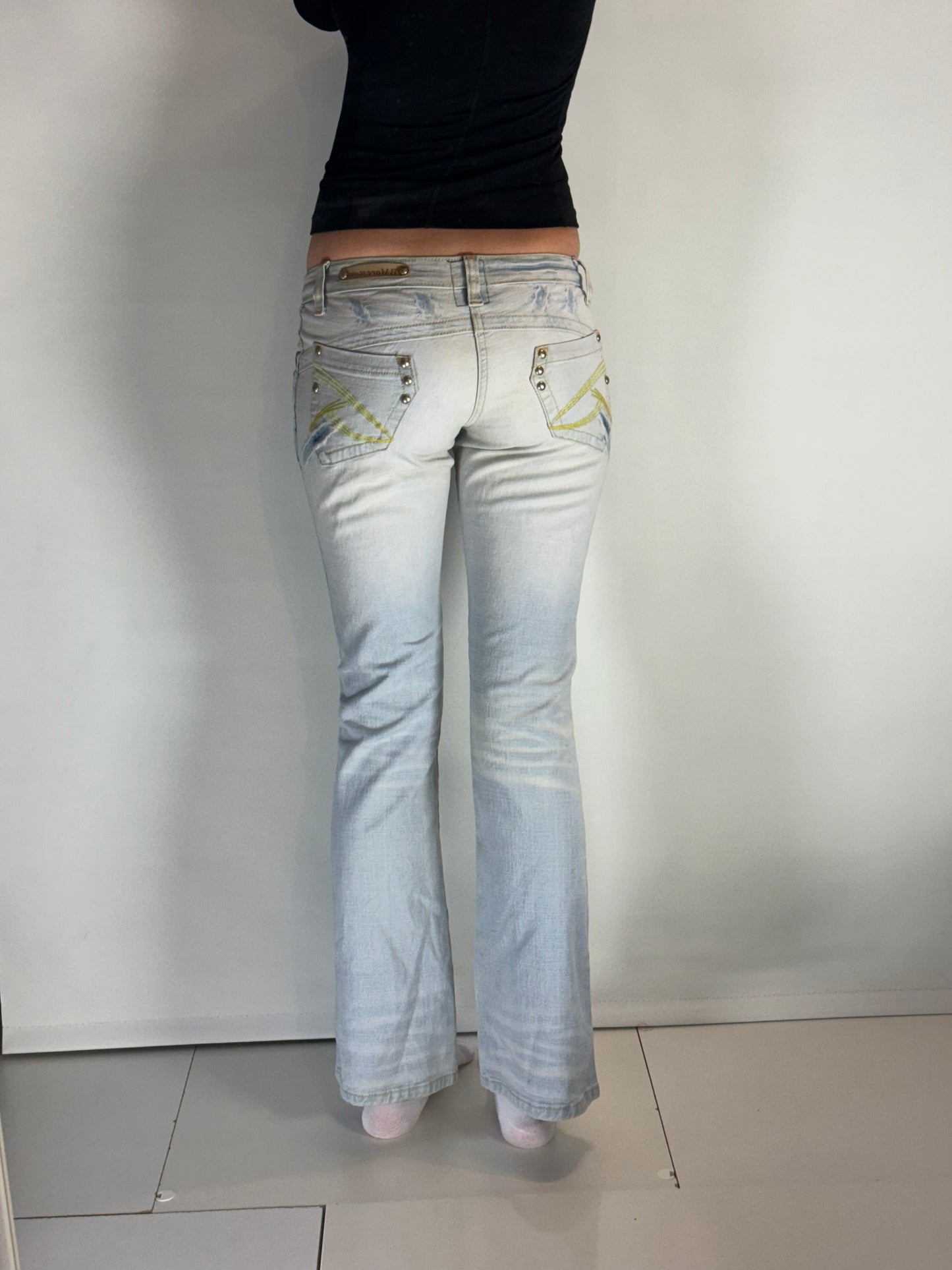 Lågmidjade jeans–stl: XS