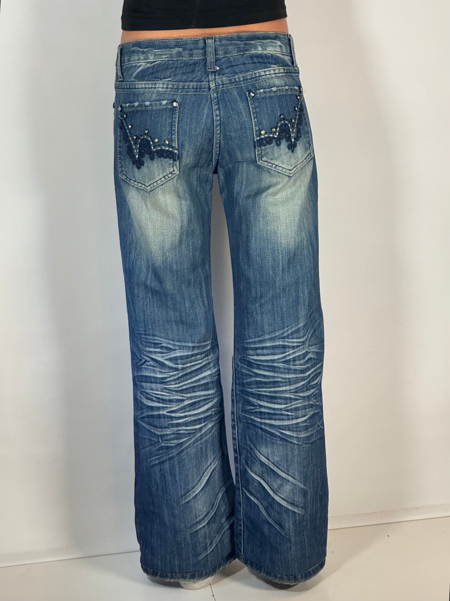 Lågmidjade jeans stl: S