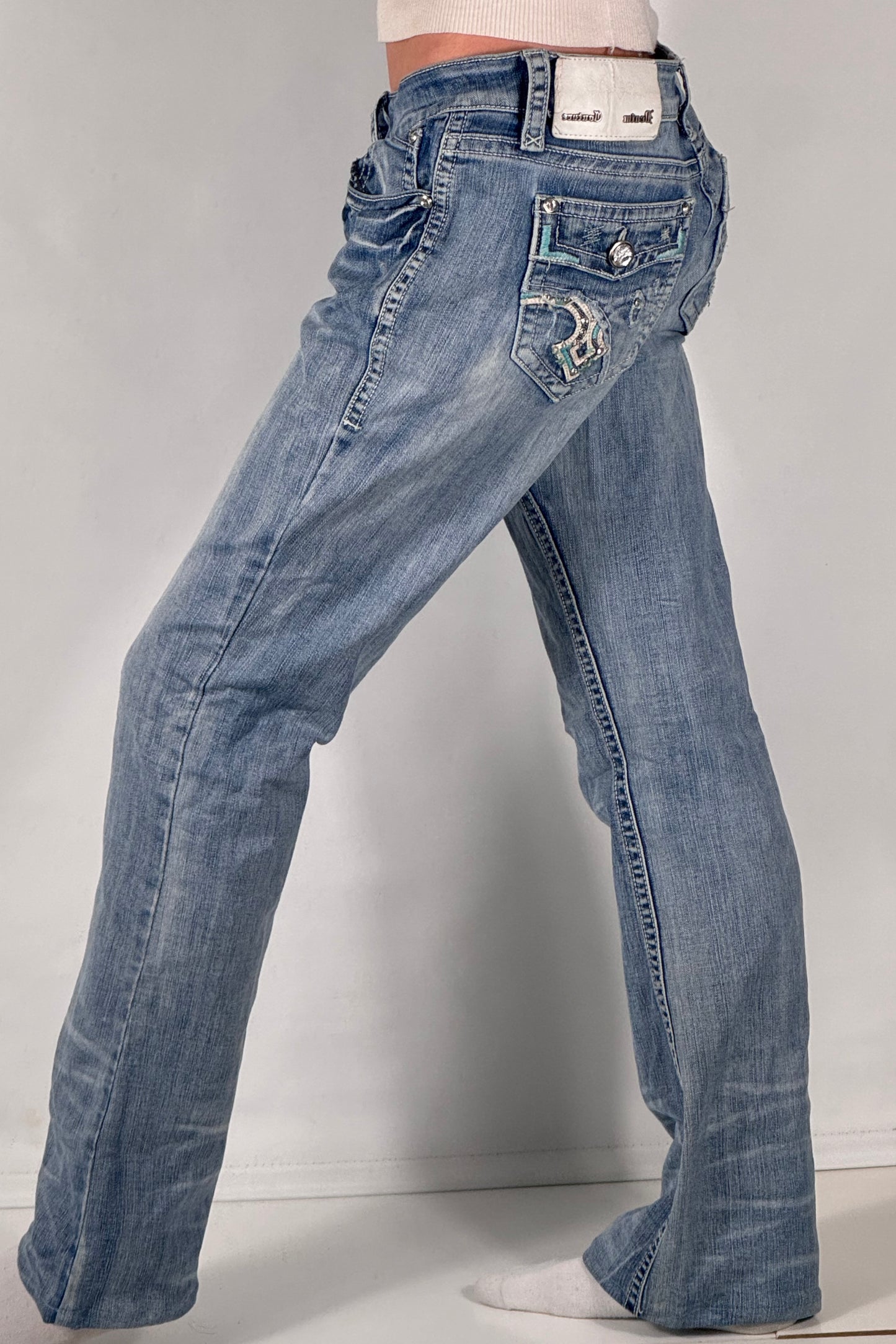 Lågmidjade jeans stl: M