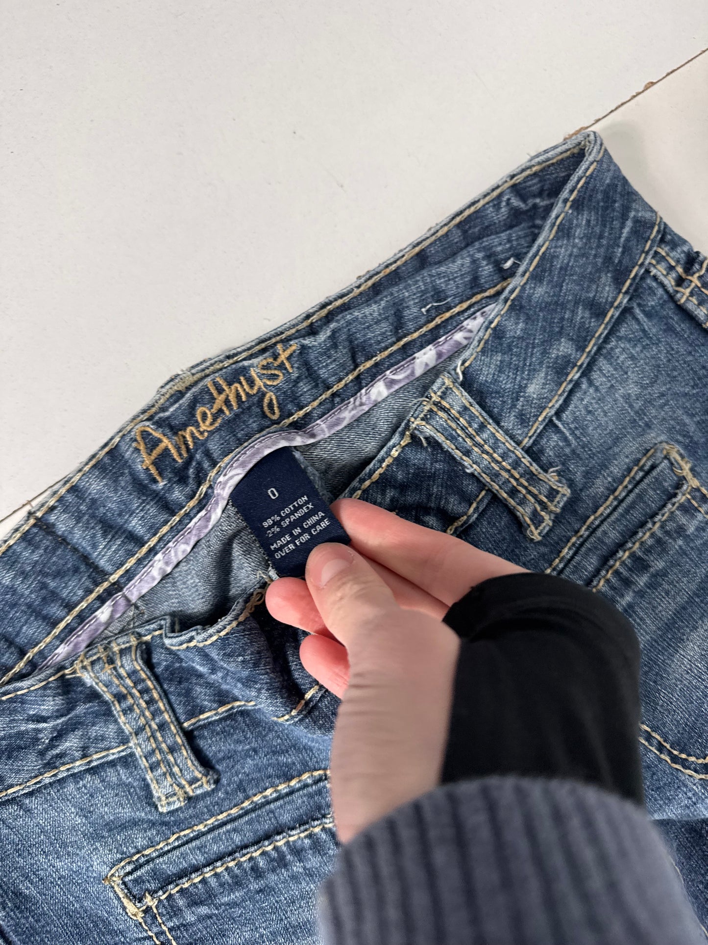 Lavmidede jeans str: XXS