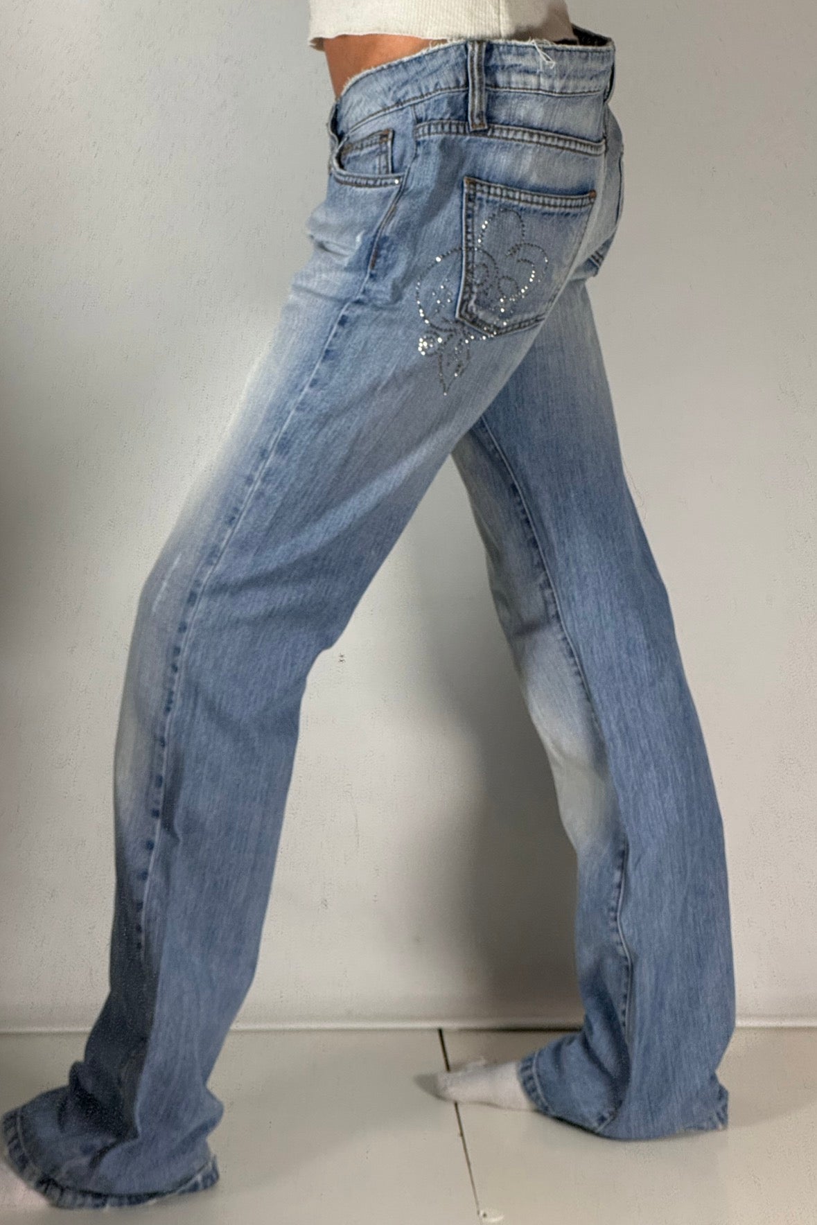 Lågmidjade jeans stl: M