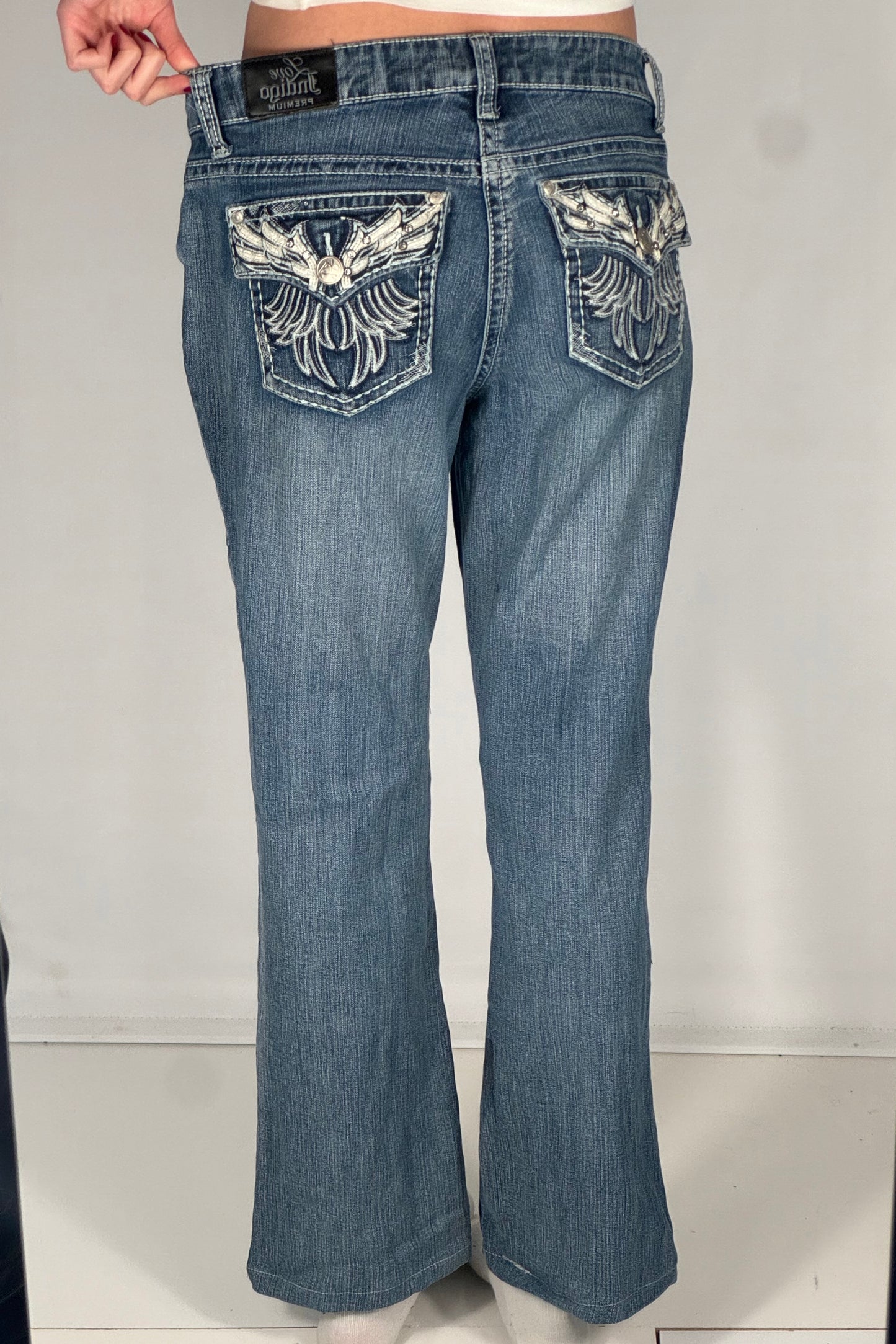 Lavtaljede jeans str: S