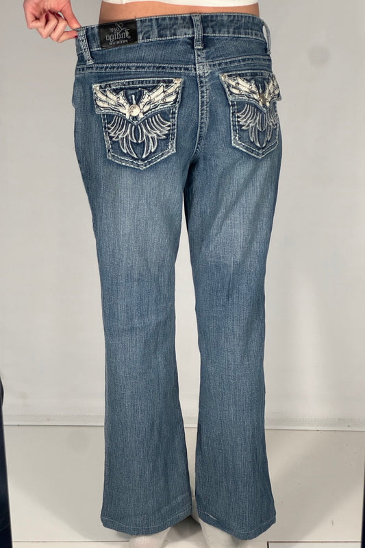 Lavtaljede jeans str: S