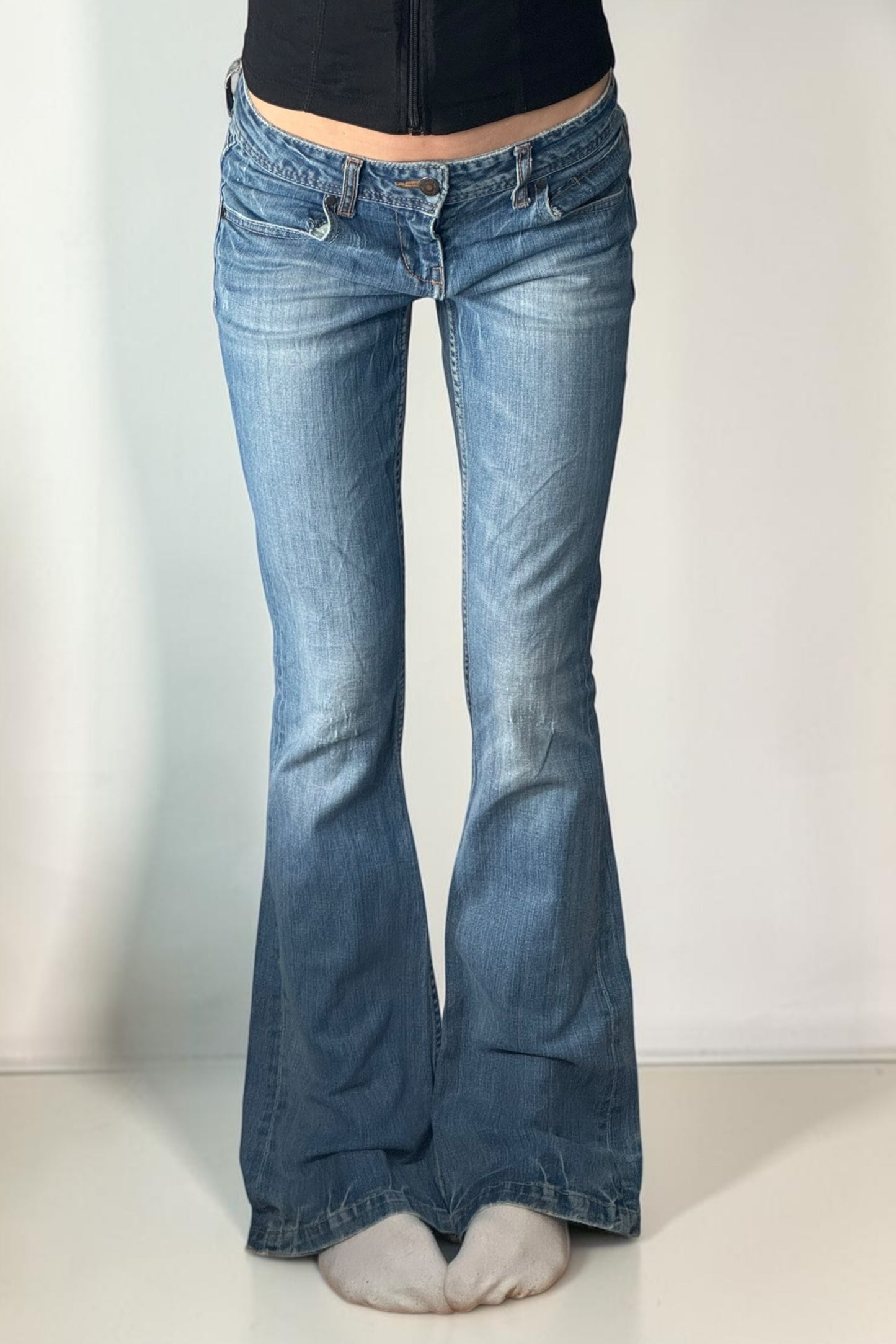 Lågmidjade jeans stl: S