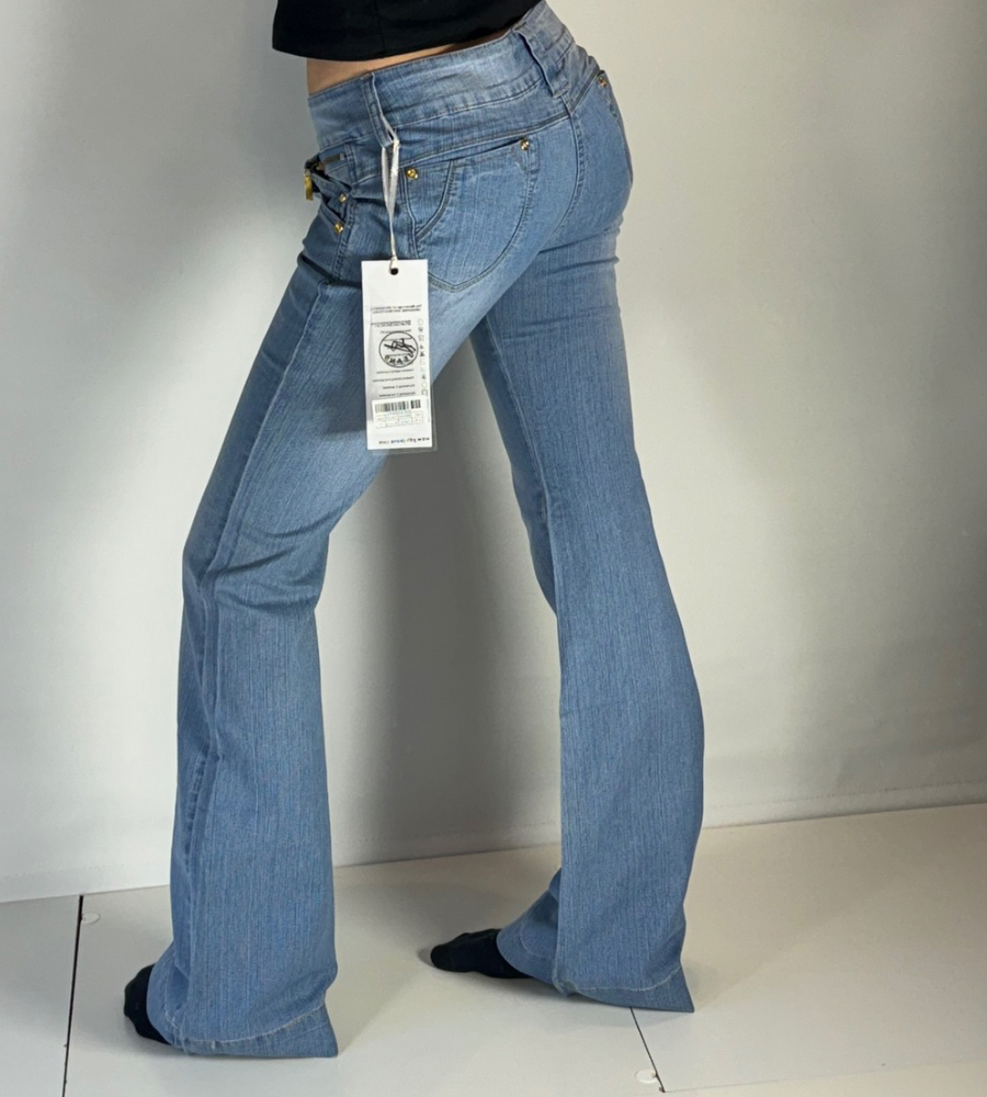 Lågmidjade jeans–stl: S
