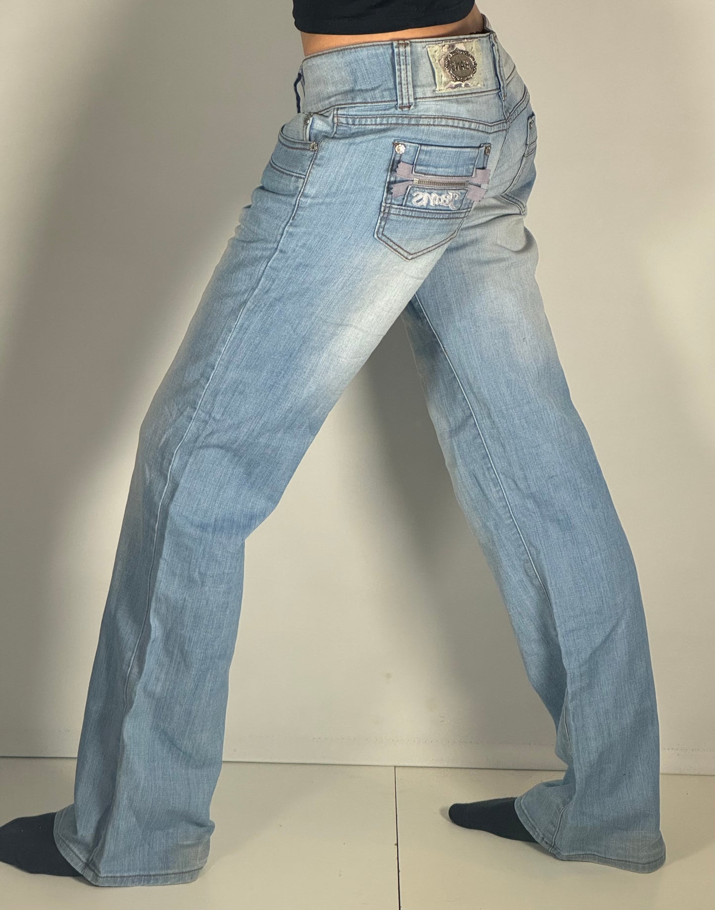 Lågmidjade jeans stl: S