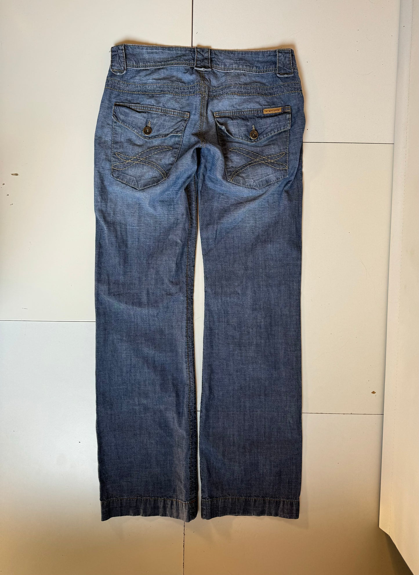 Lågmidjade jeans–stl: XS