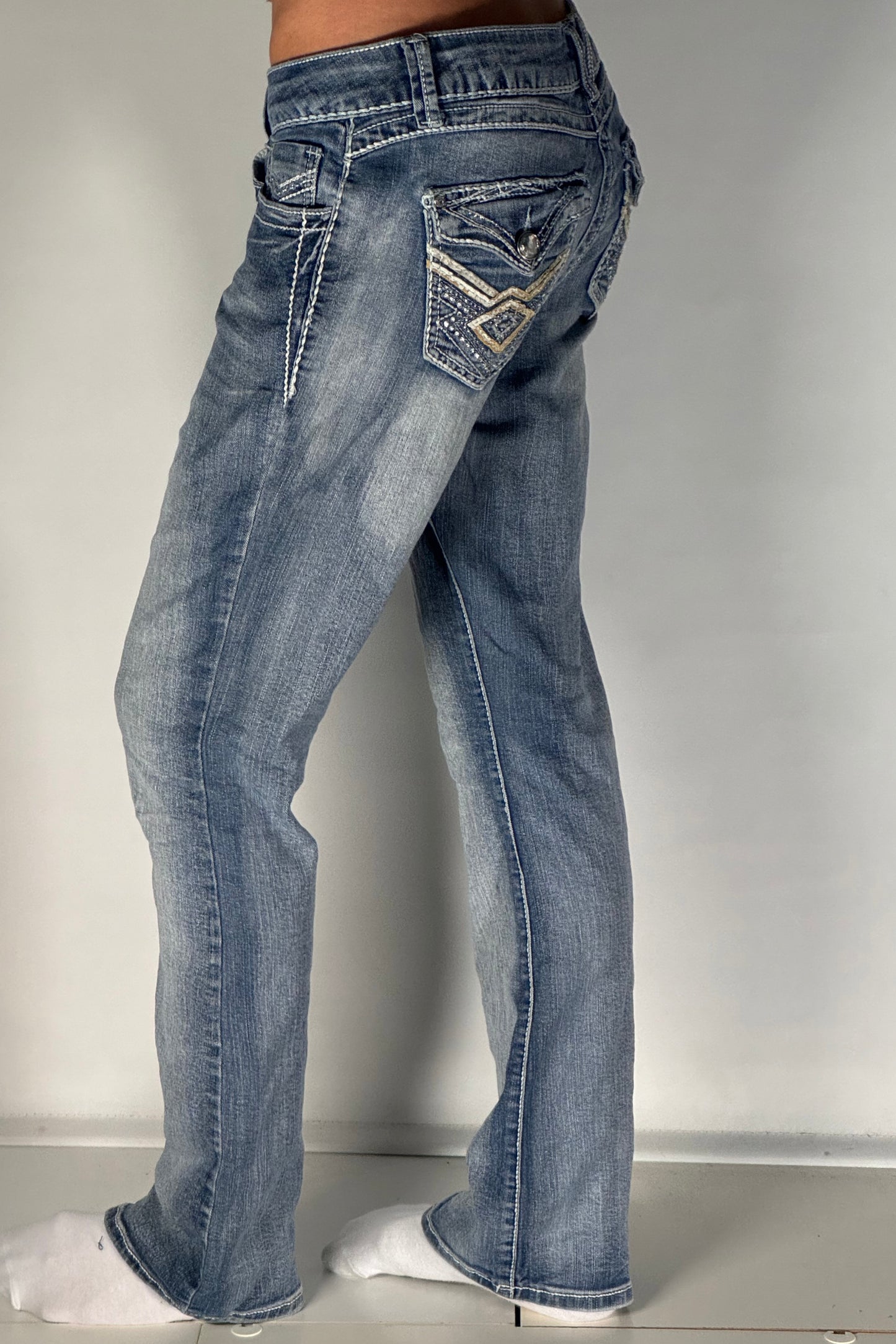 Lågmidjade jeans stl: S