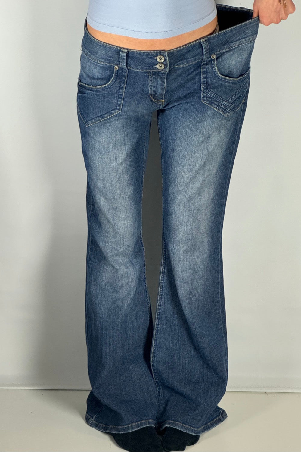 Lågmidjade jeans stl: L