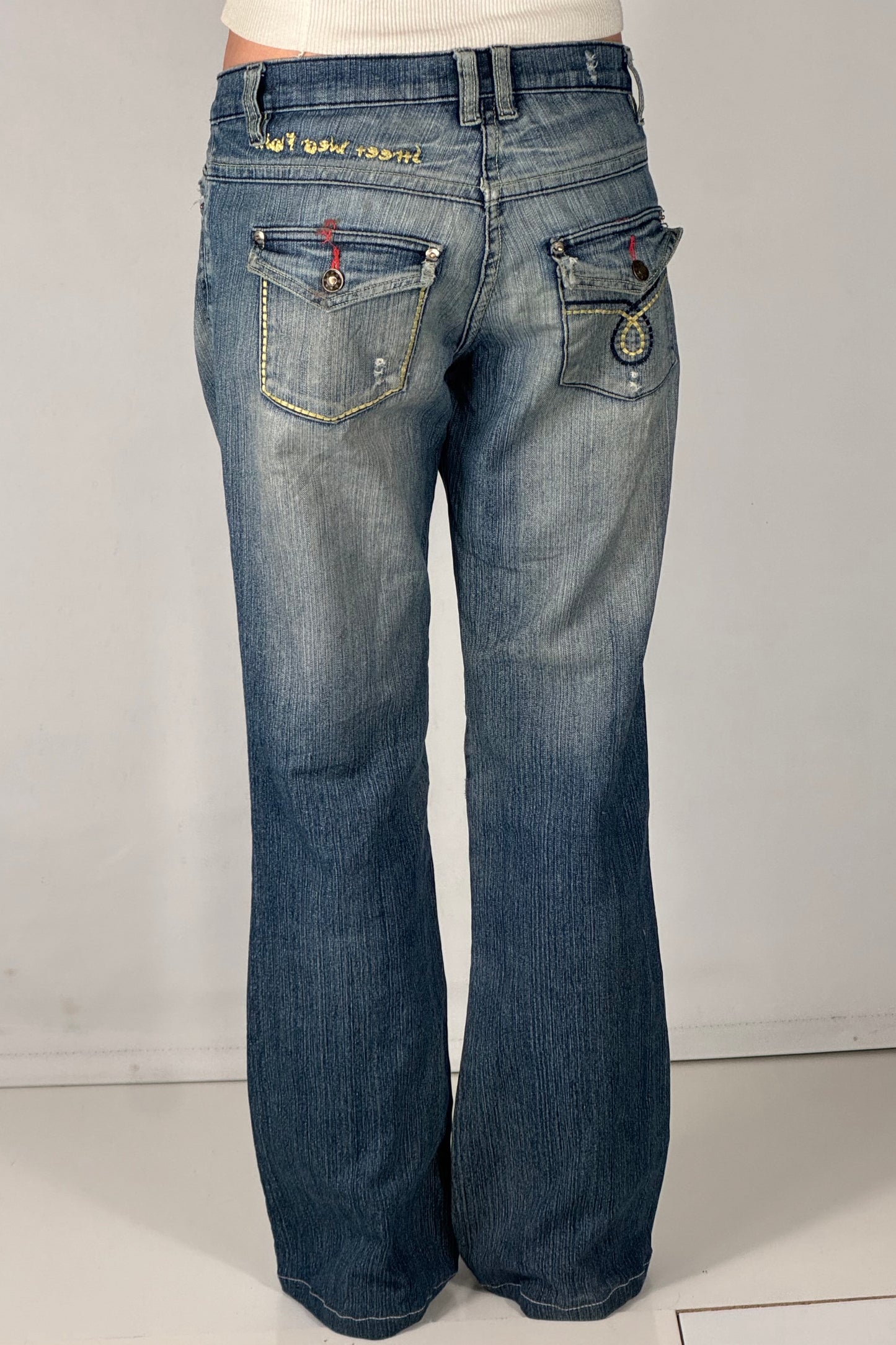 Lavtaljede jeans str: S