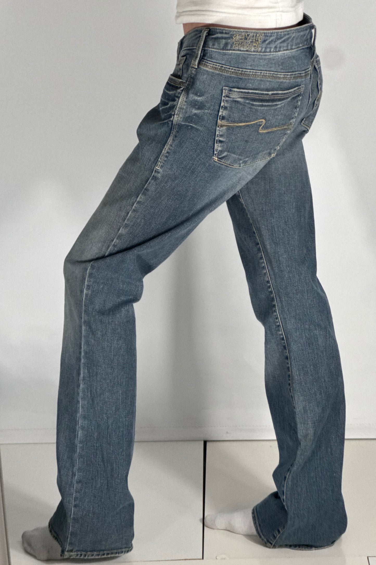 Lågmidjade jeans stl: M