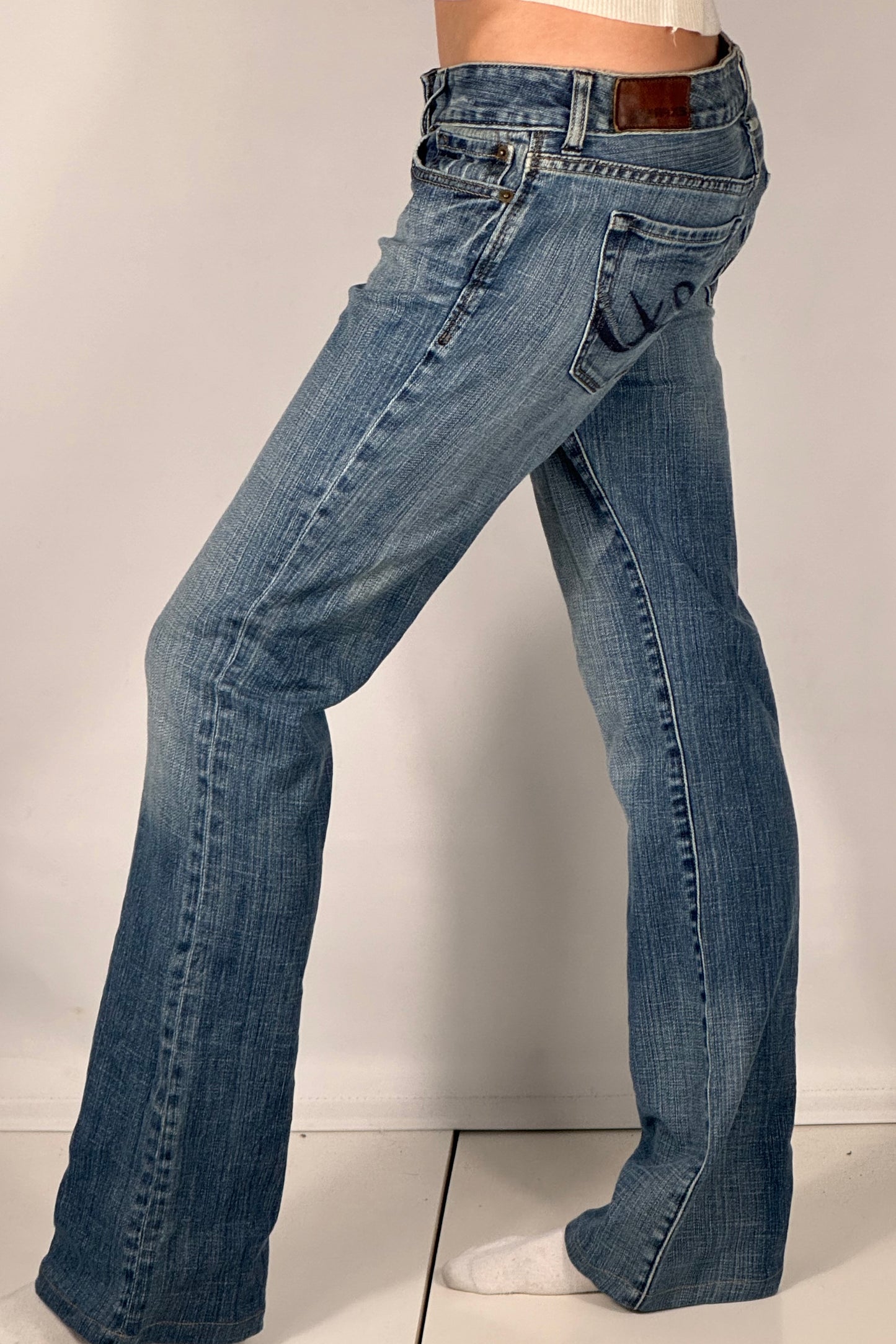 Lavtaljede jeans str: S