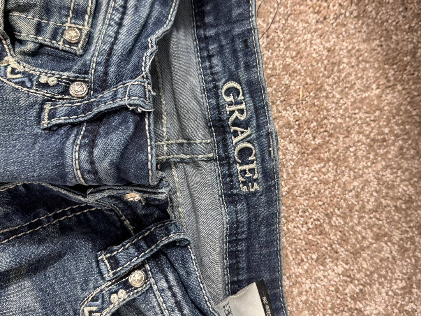 Lågmidjade jeans stl: S