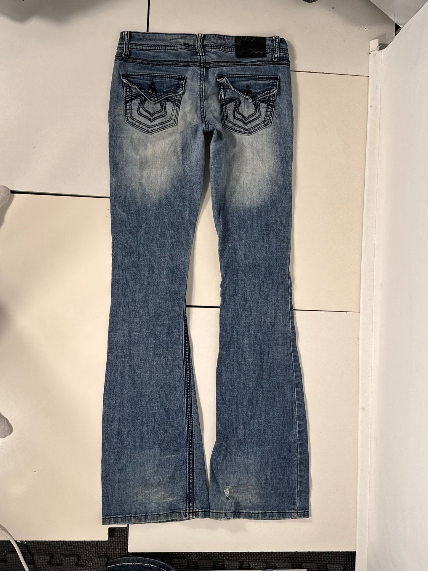 Lavtaljede jeans str: S