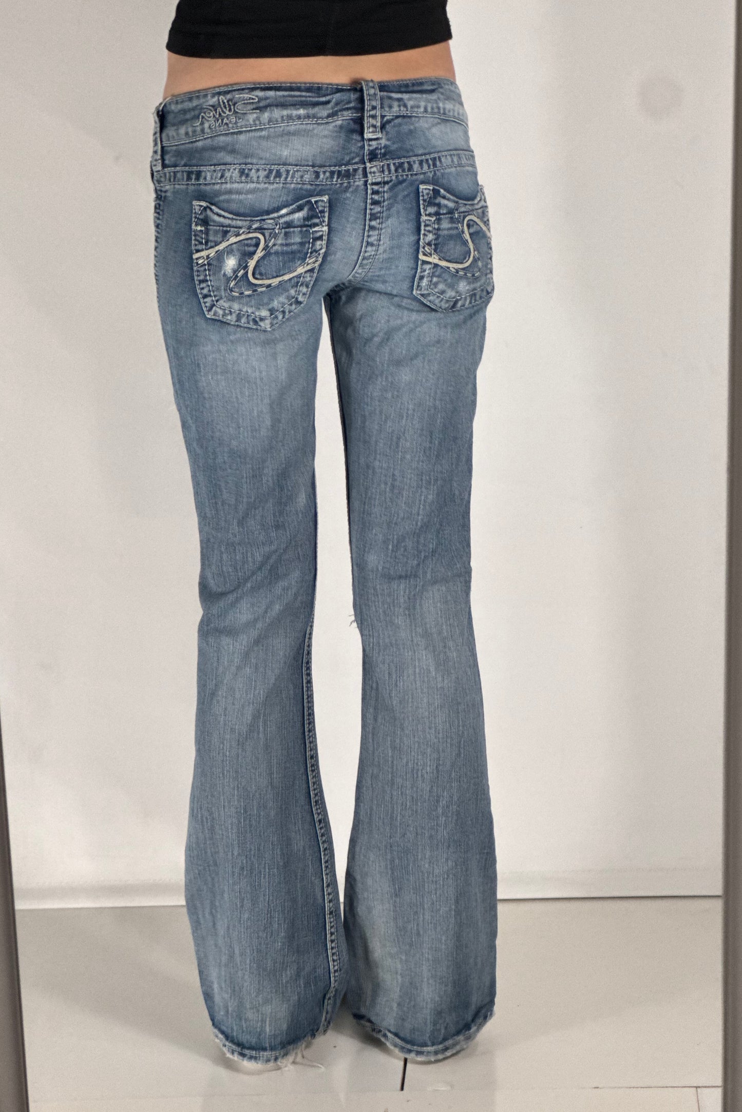 Lågmidjade jeans stl: S