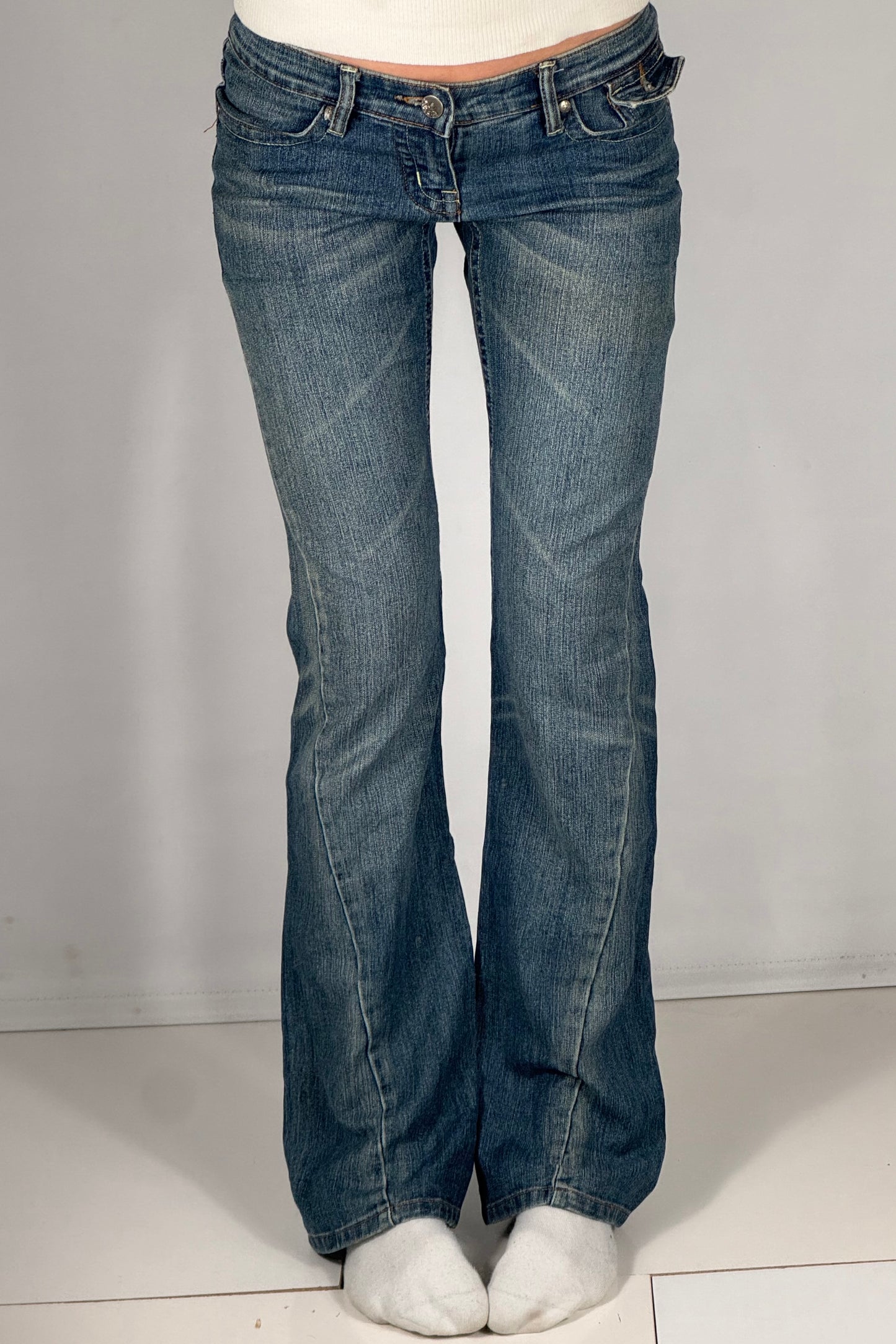 Lavt-sittende jeans str: XS