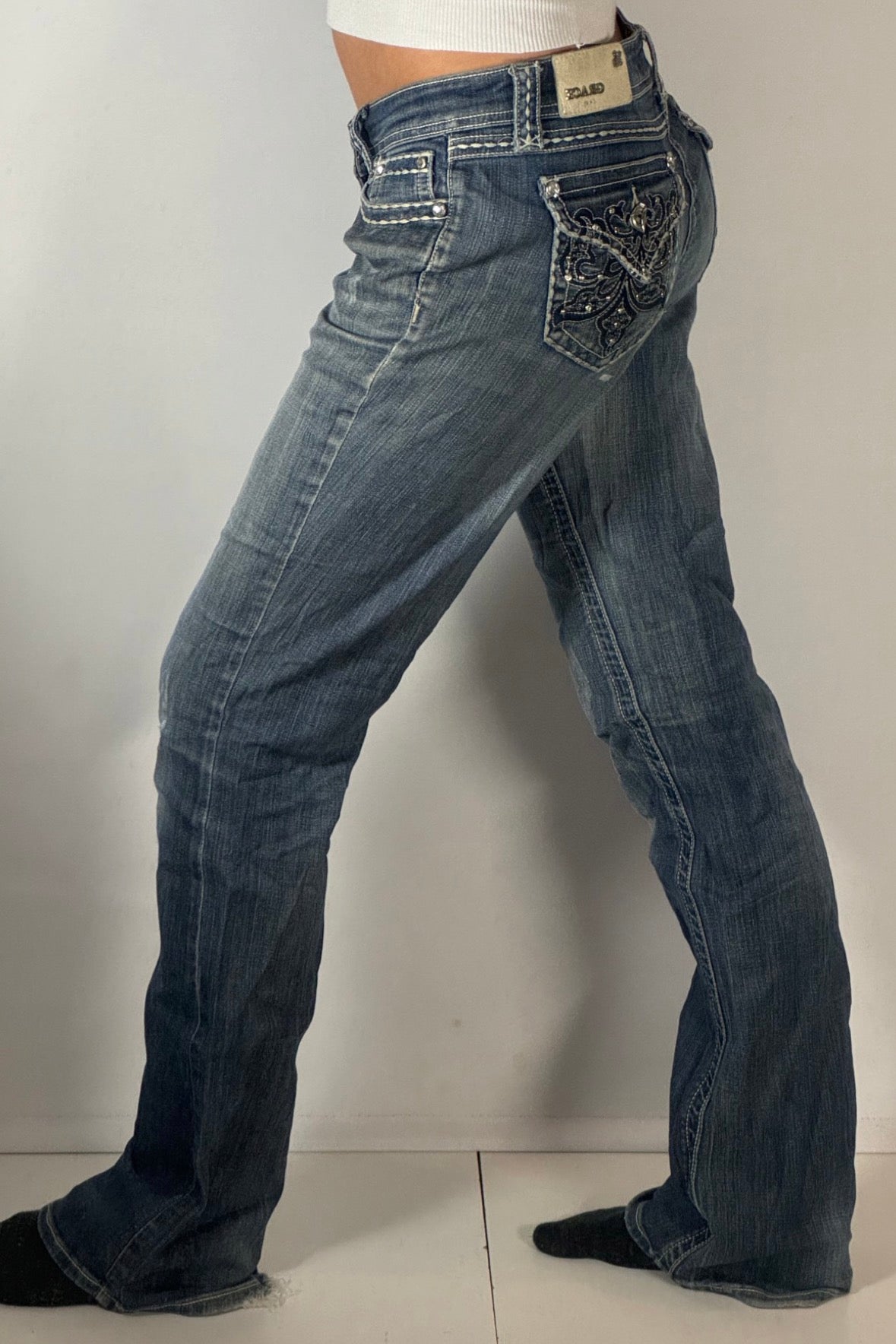 Lågmidjade jeans stl: S