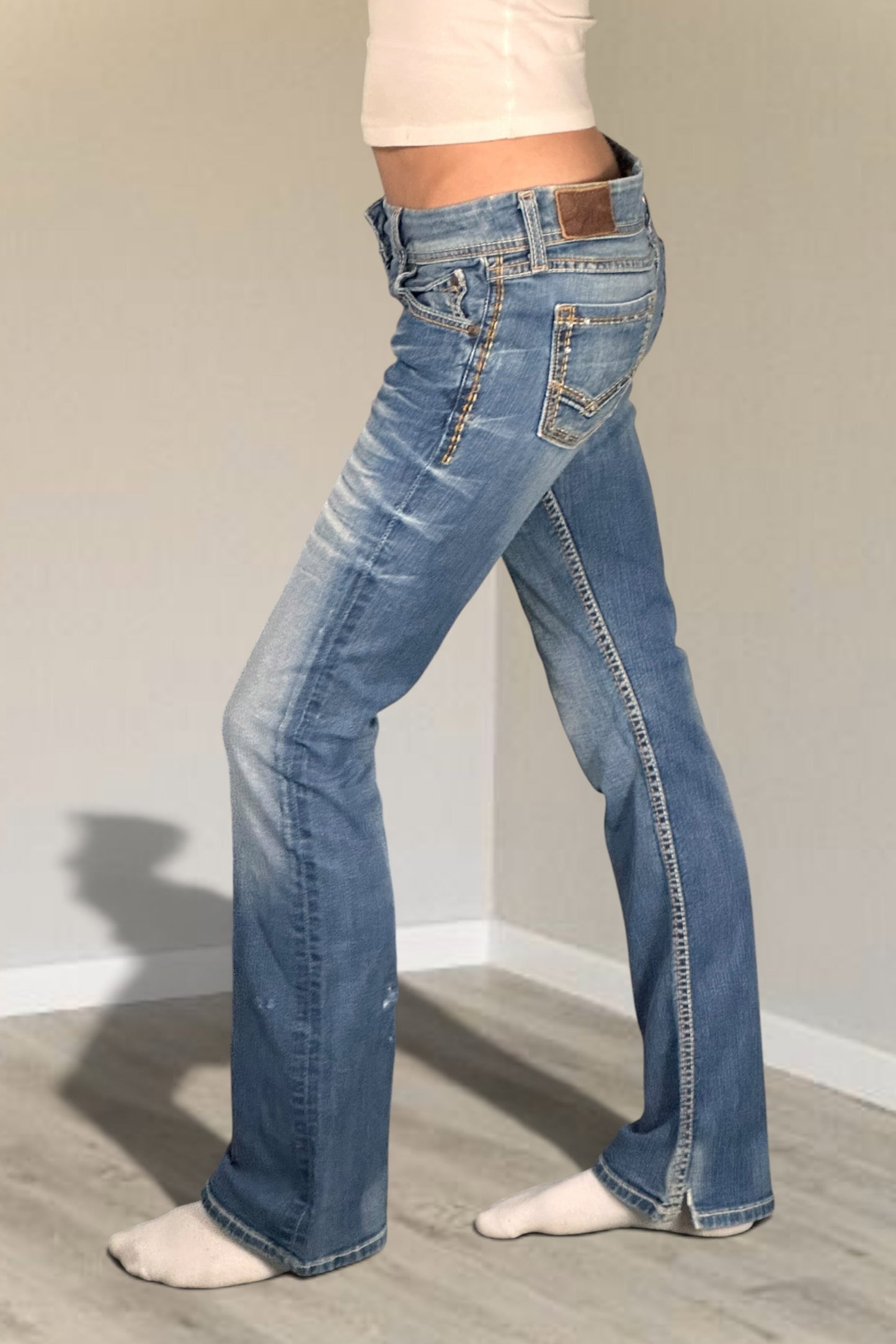 Lågmidjade jeans stl: S