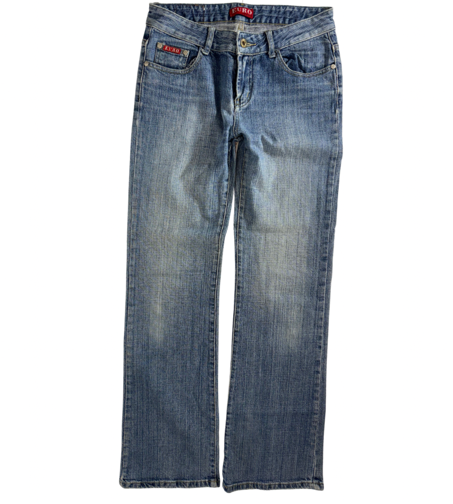 Utsvängda jeans–stl: S
