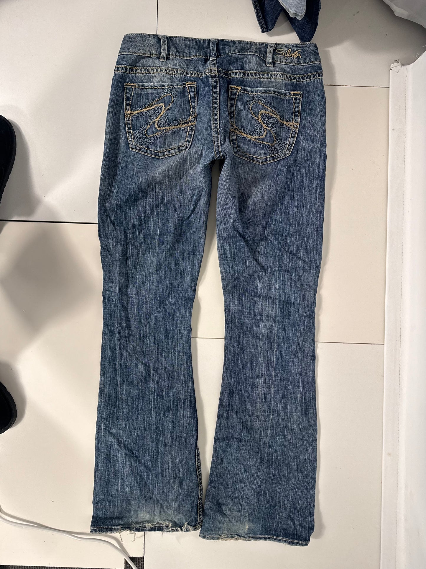 Lågmidjade jeans stl: S