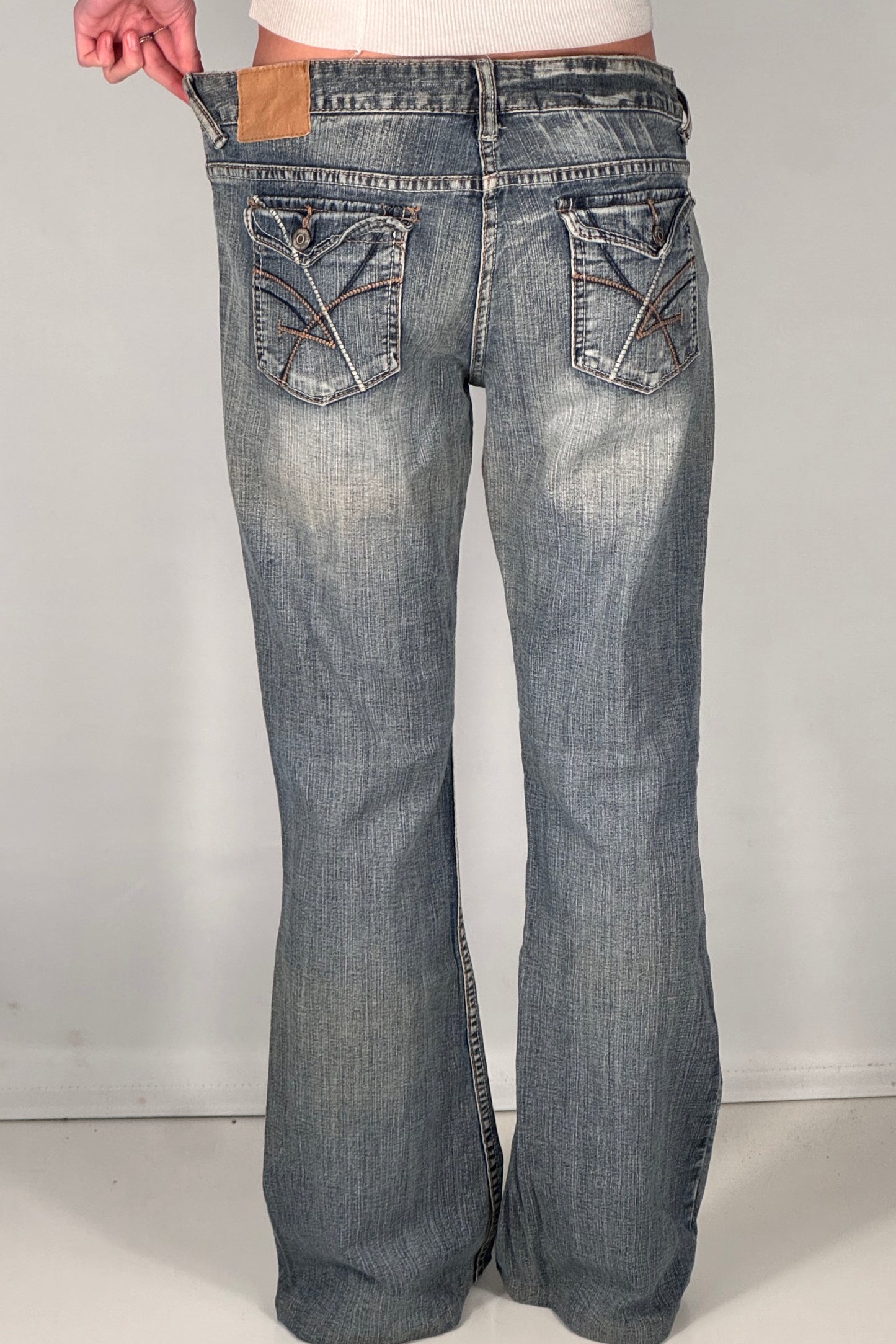 Lavtaljede jeans str: M