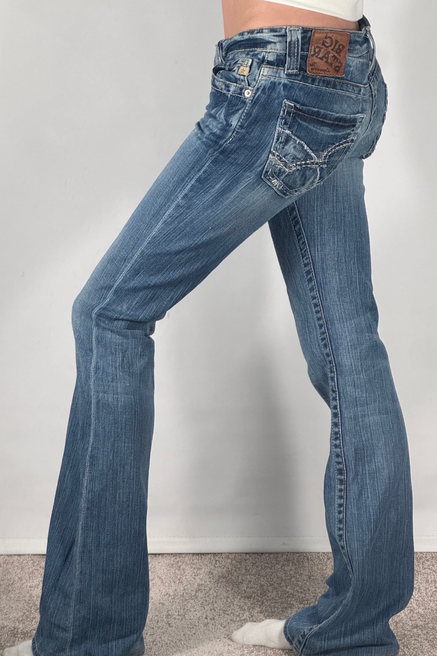 Lågmidjade jeans stl: S