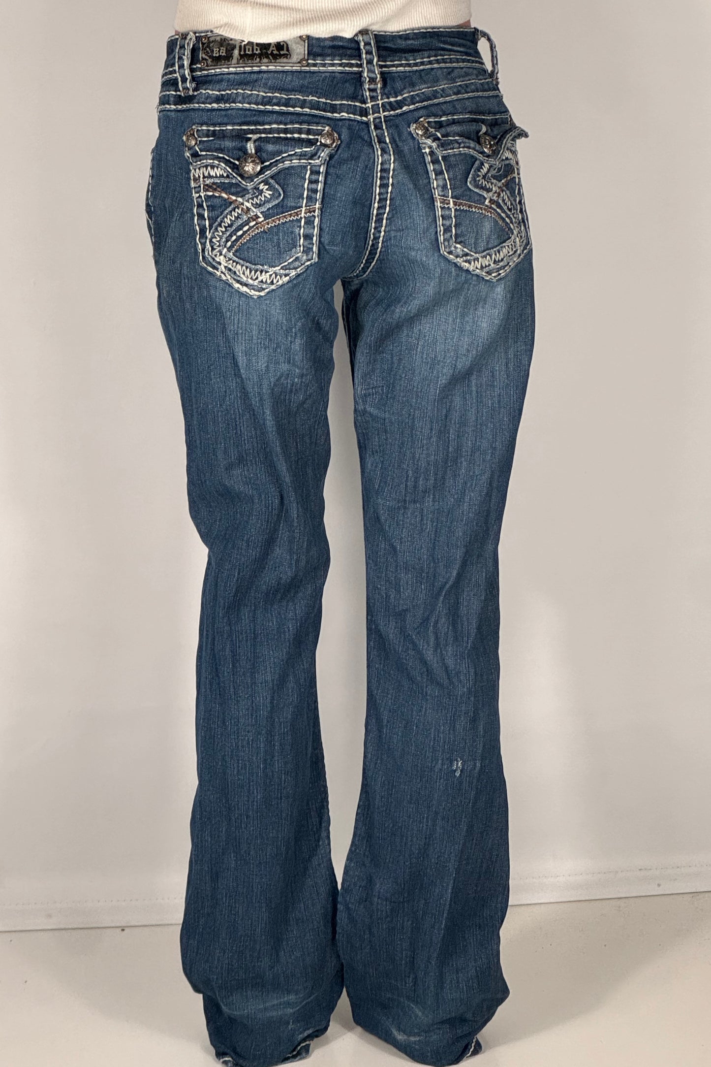 Lavtaljede jeans str: S