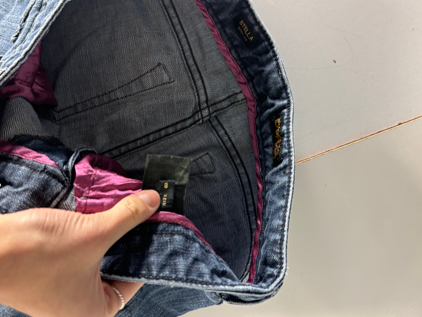 Lågmidjade jeans stl: S