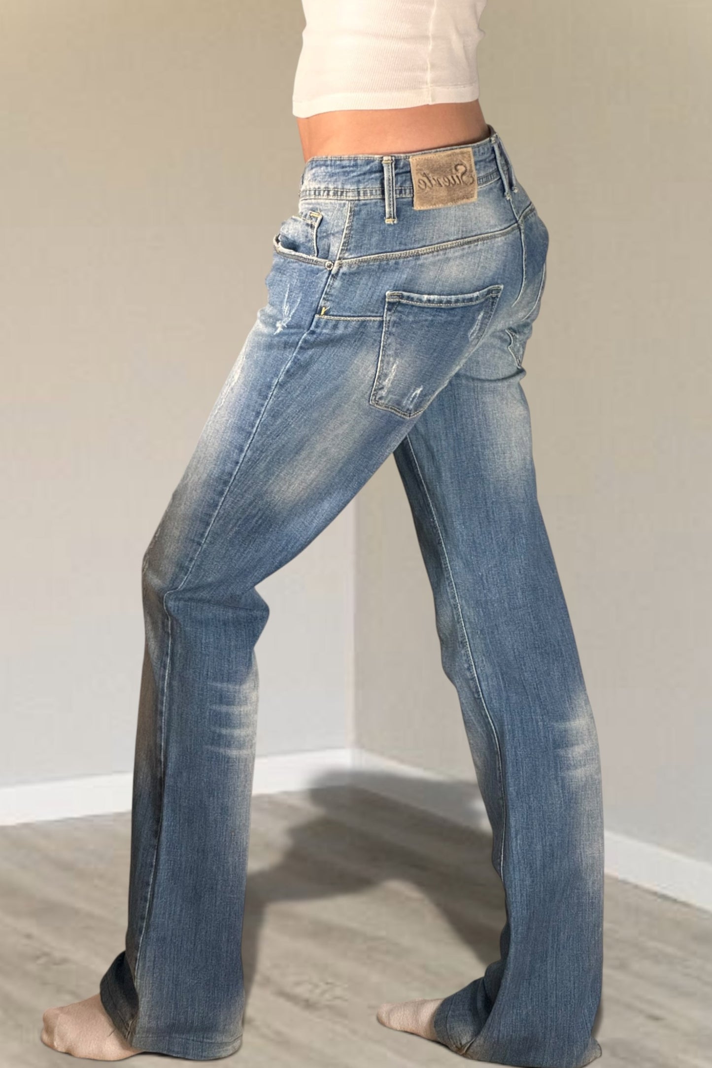 Lågmidjade jeans stl: S