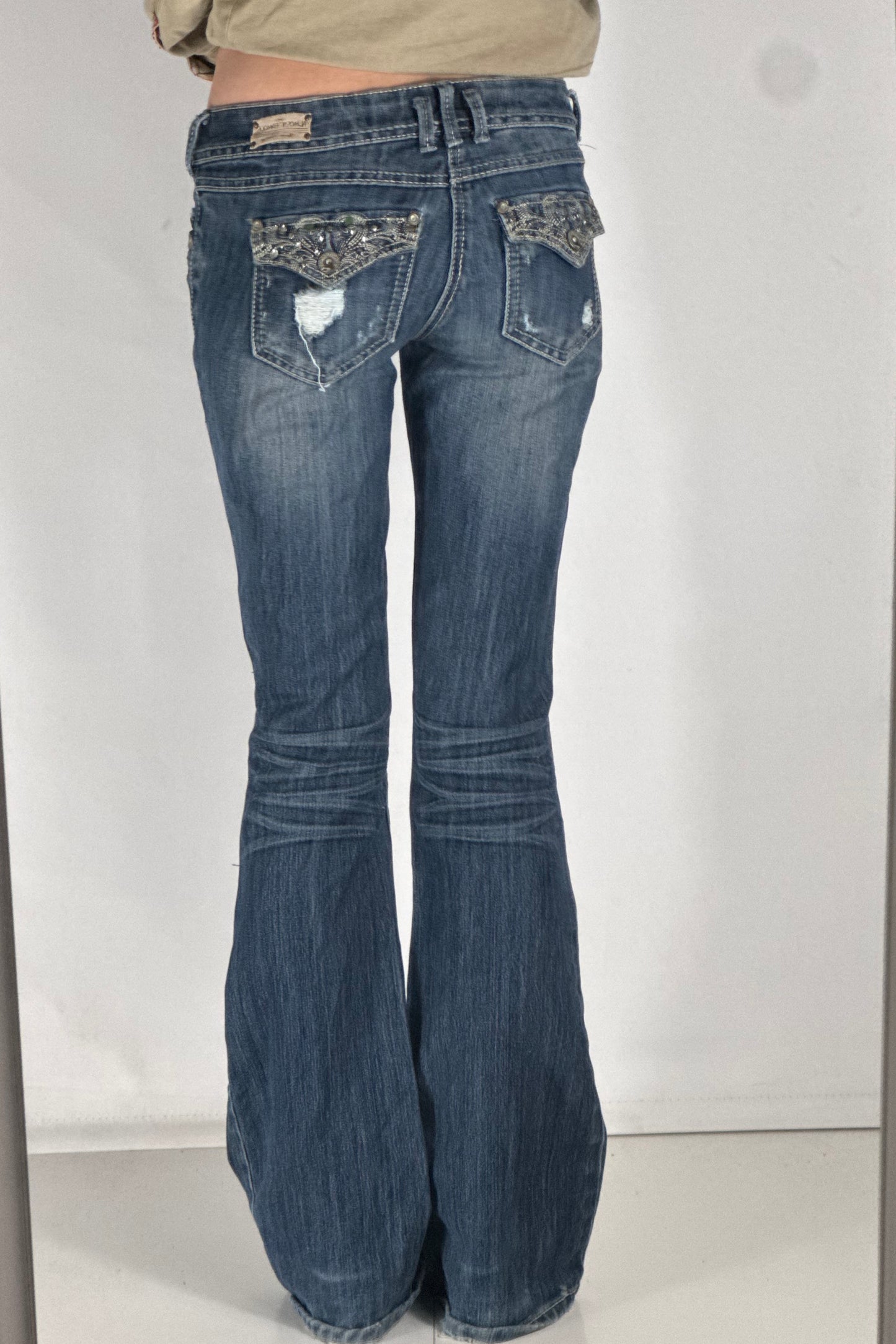 Lågmidjade jeans stl: S