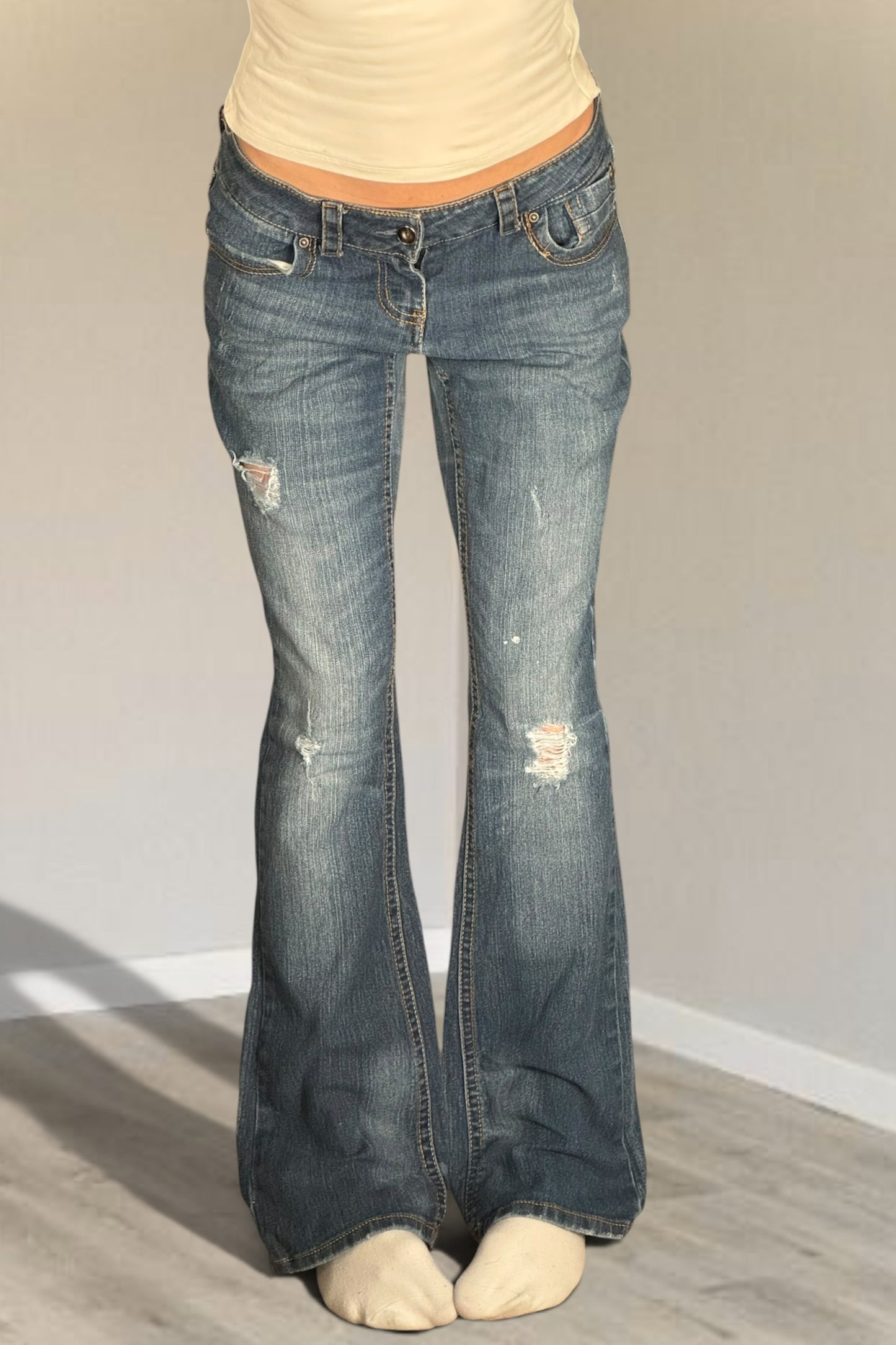 Lågmidjade jeans stl: S