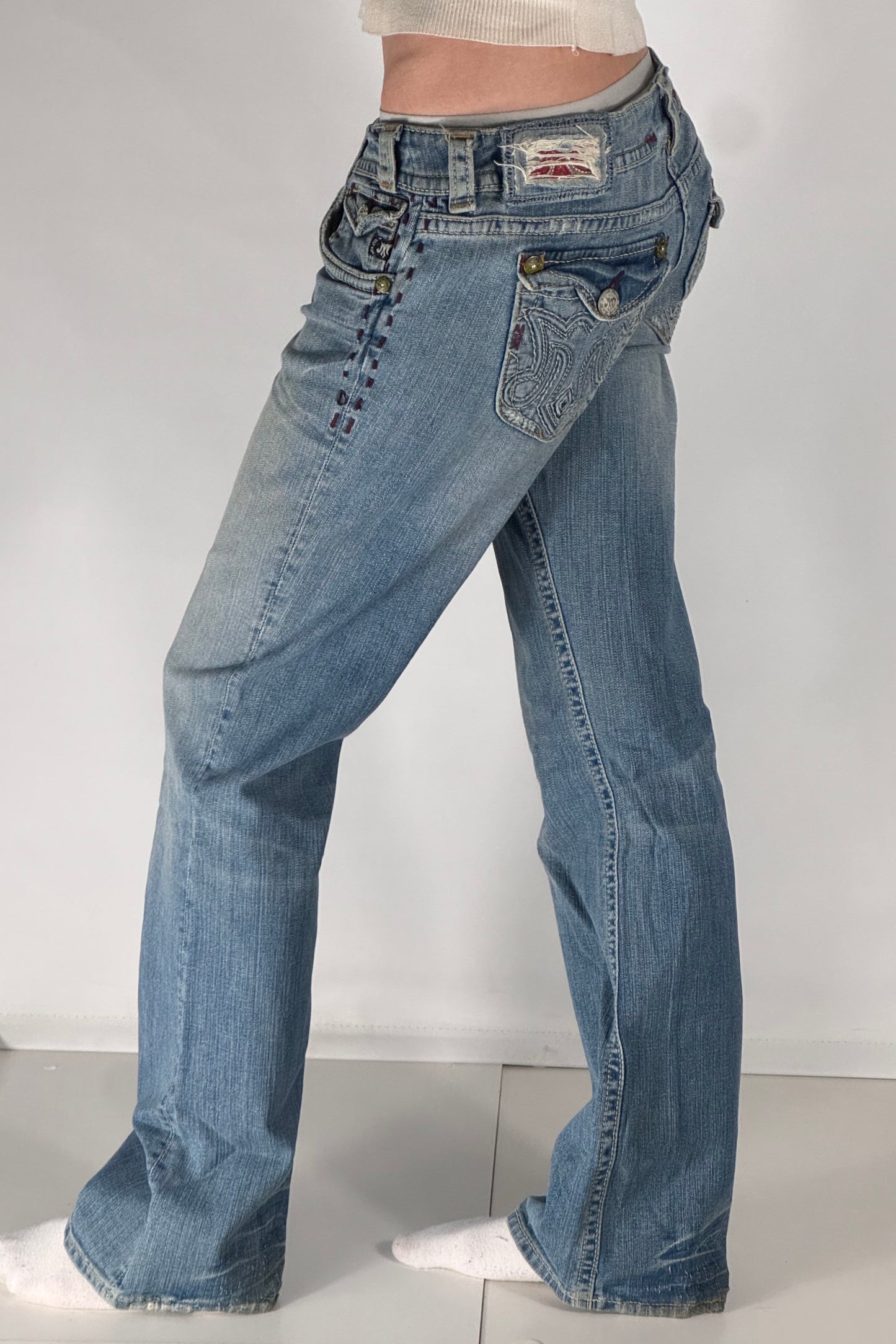 Lågmidjade jeans stl: M