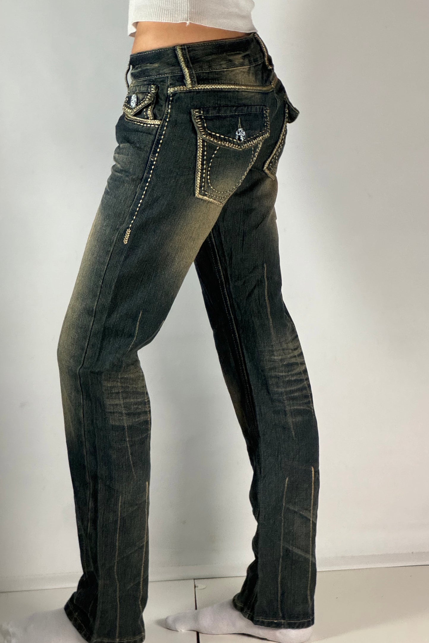 Lågmidjade jeans stl: XS