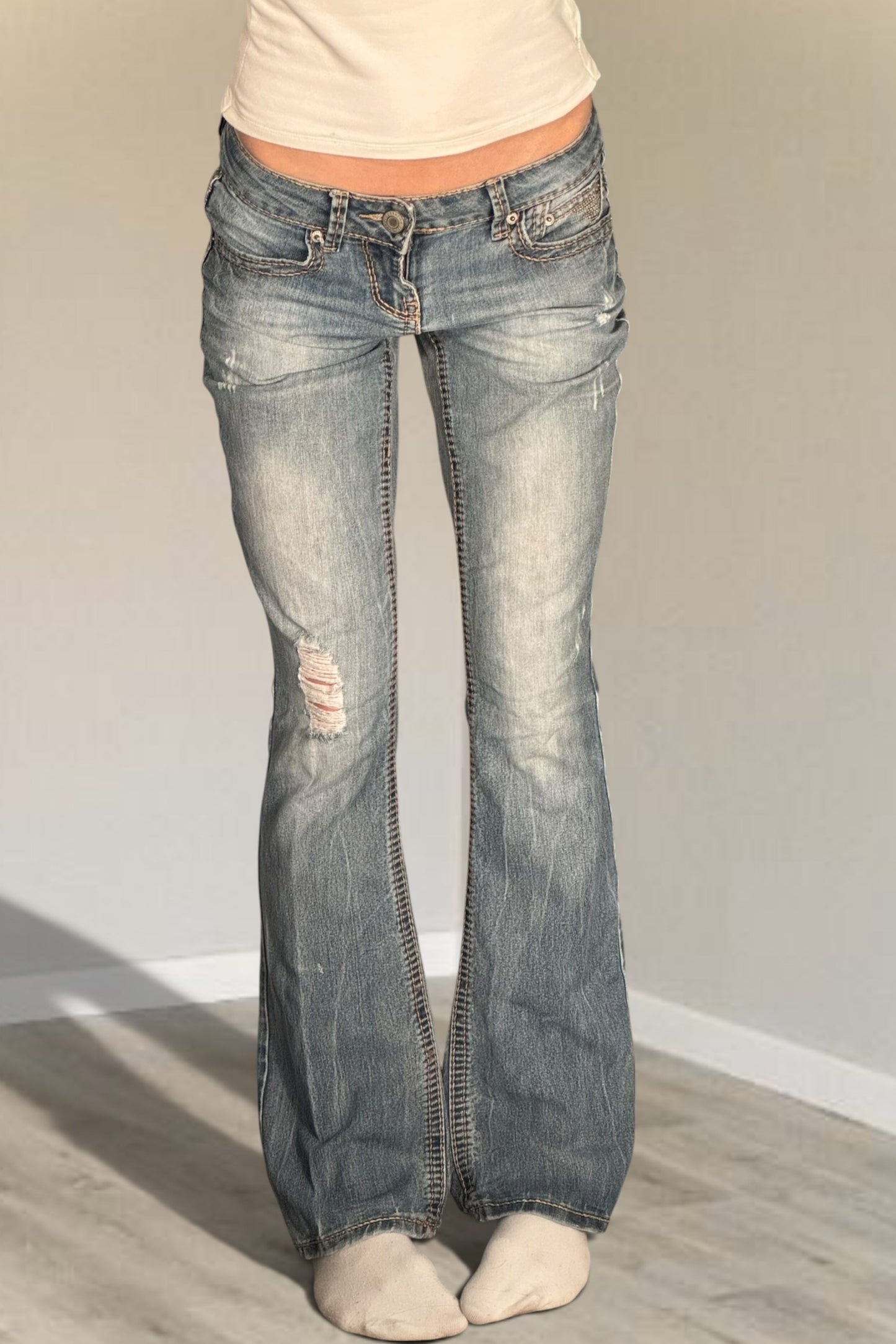 Lågmidjade jeans stl: XS