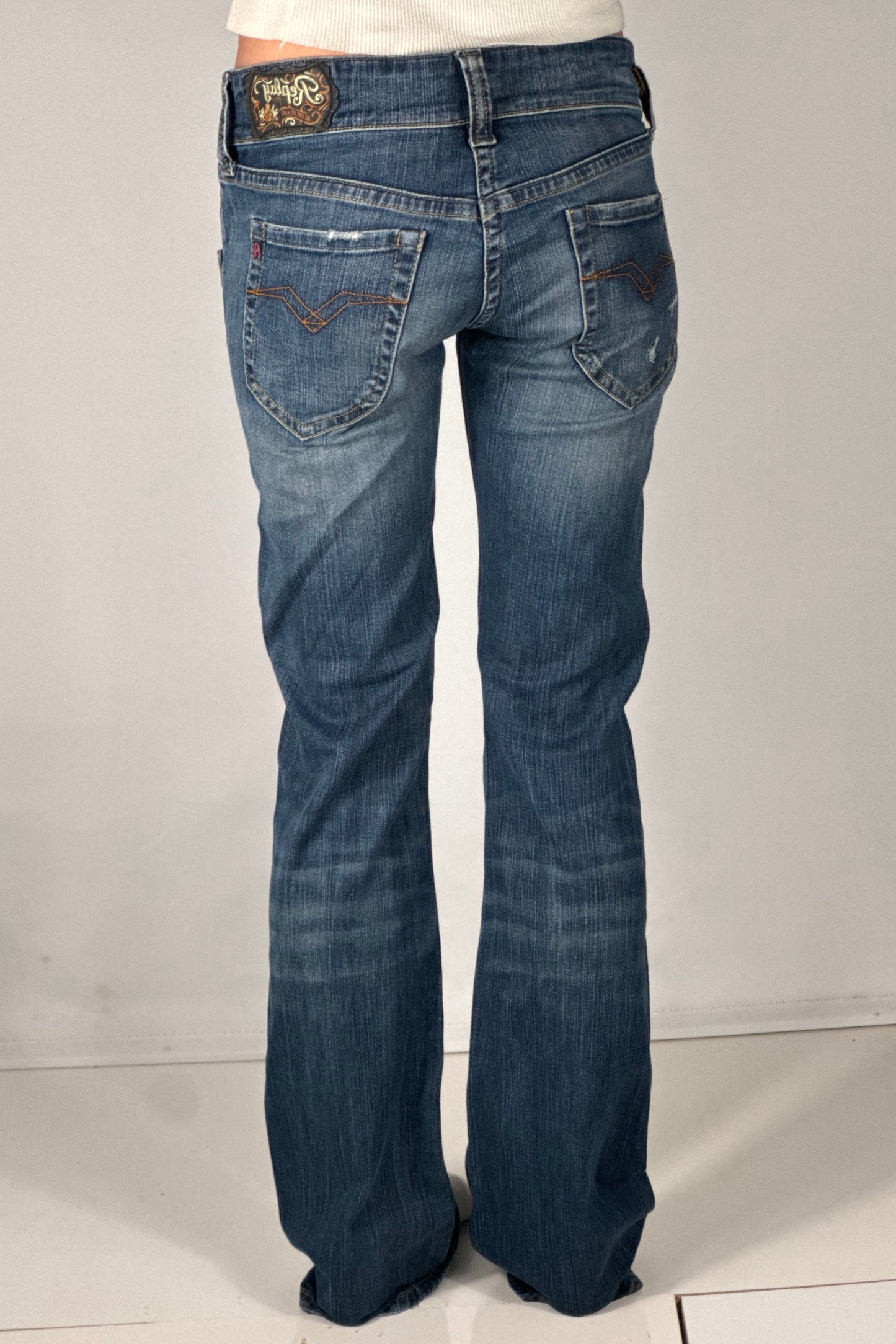 Lavtaljede jeans str: S