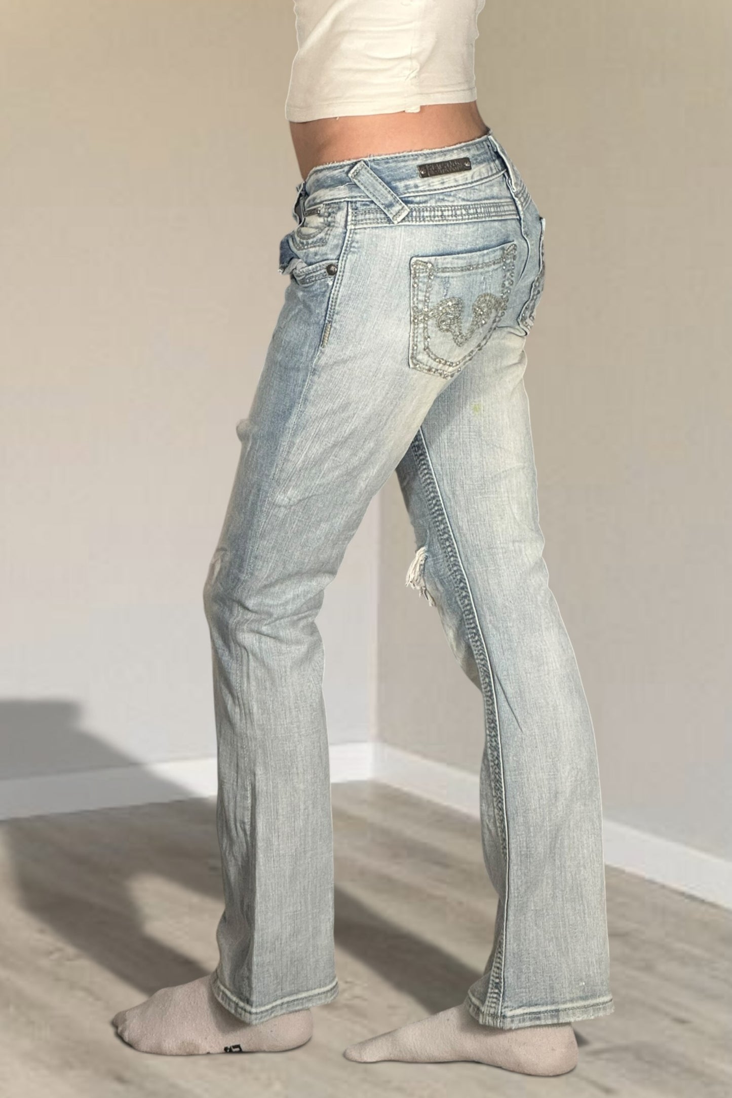 Lågmidjade jeans stl: XS