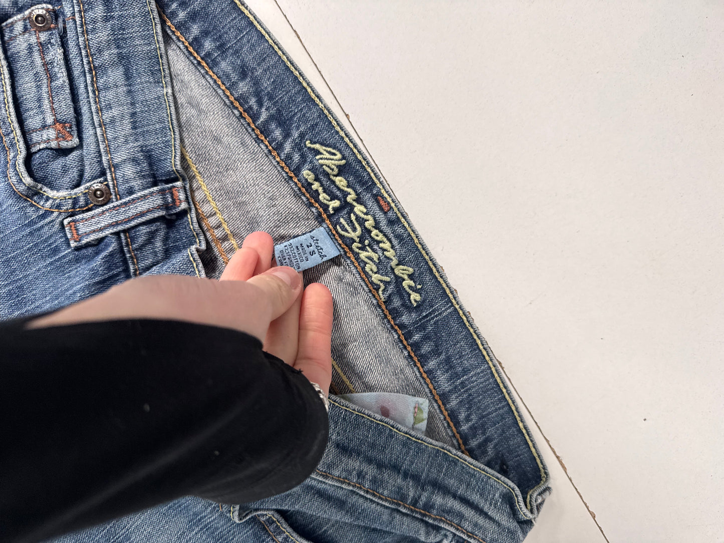 Lågmidjade jeans stl: XS