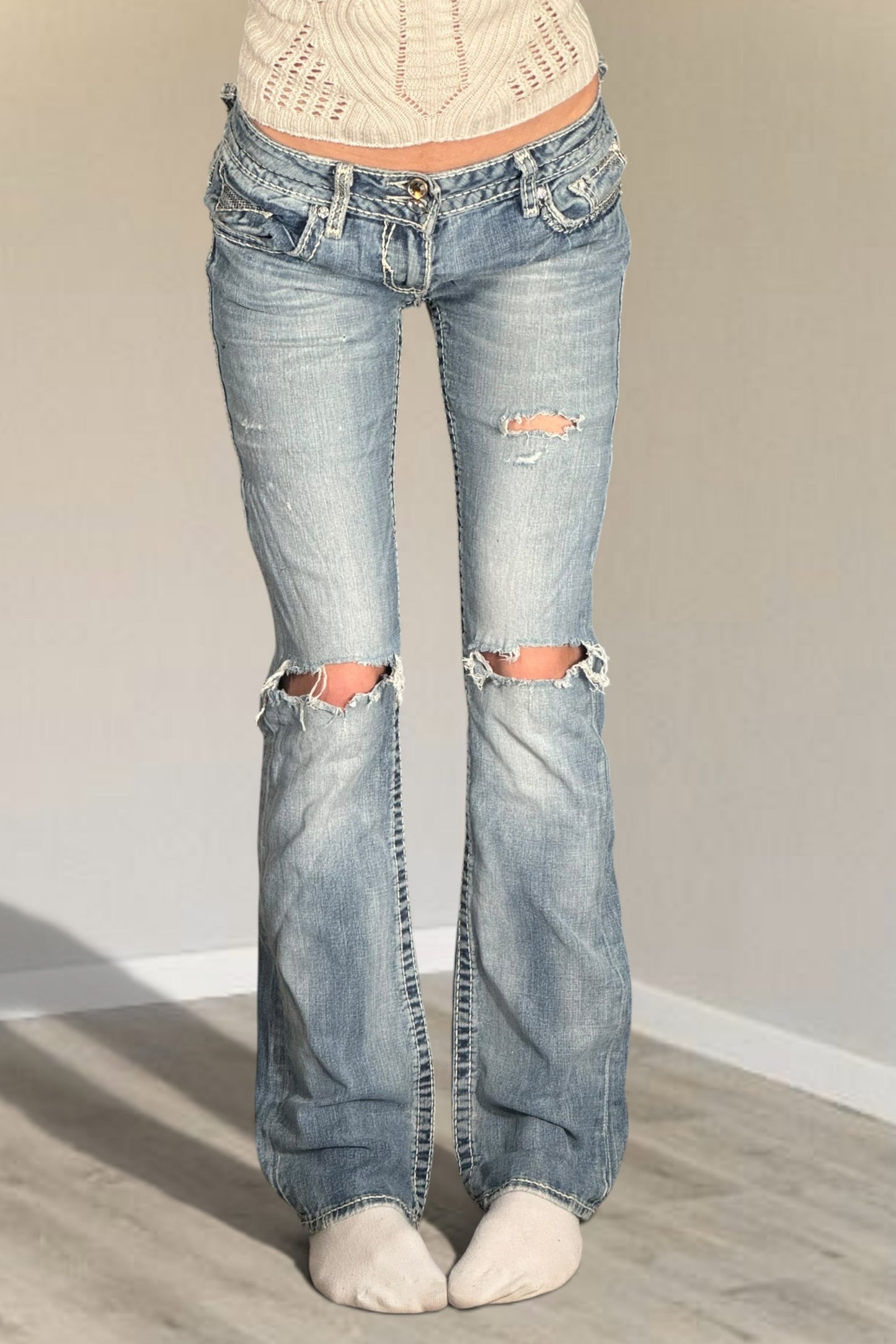 Lågmidjade jeans stl: XS
