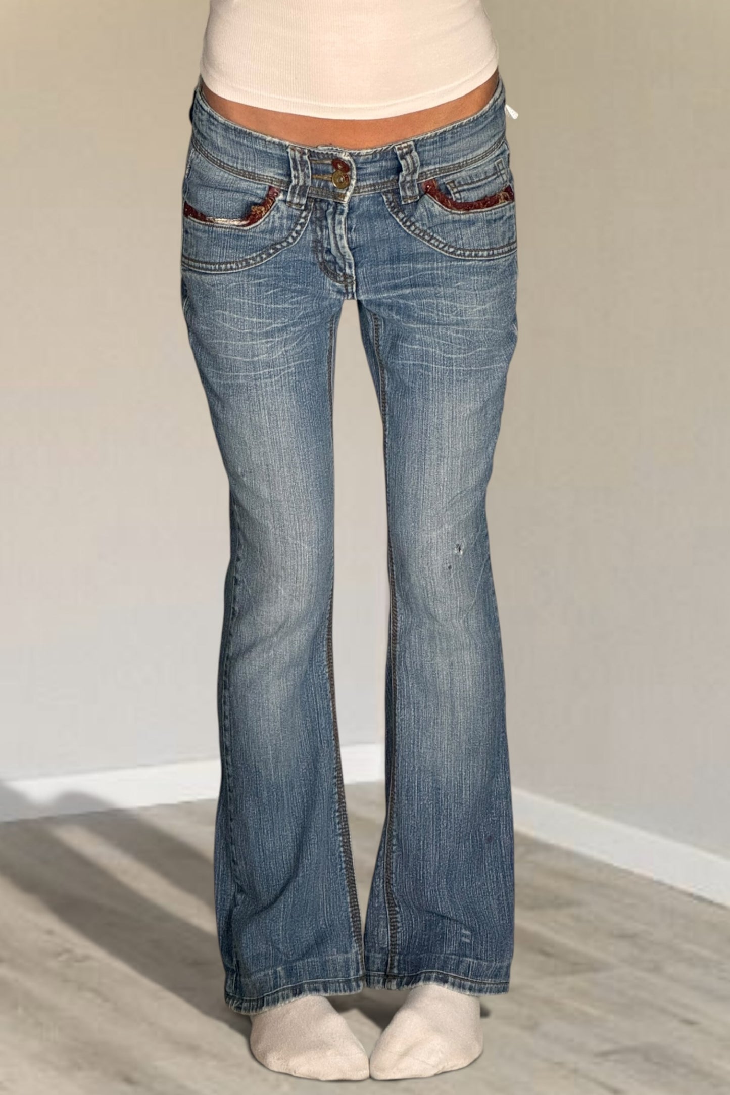 Lågmidjade jeans stl: XS