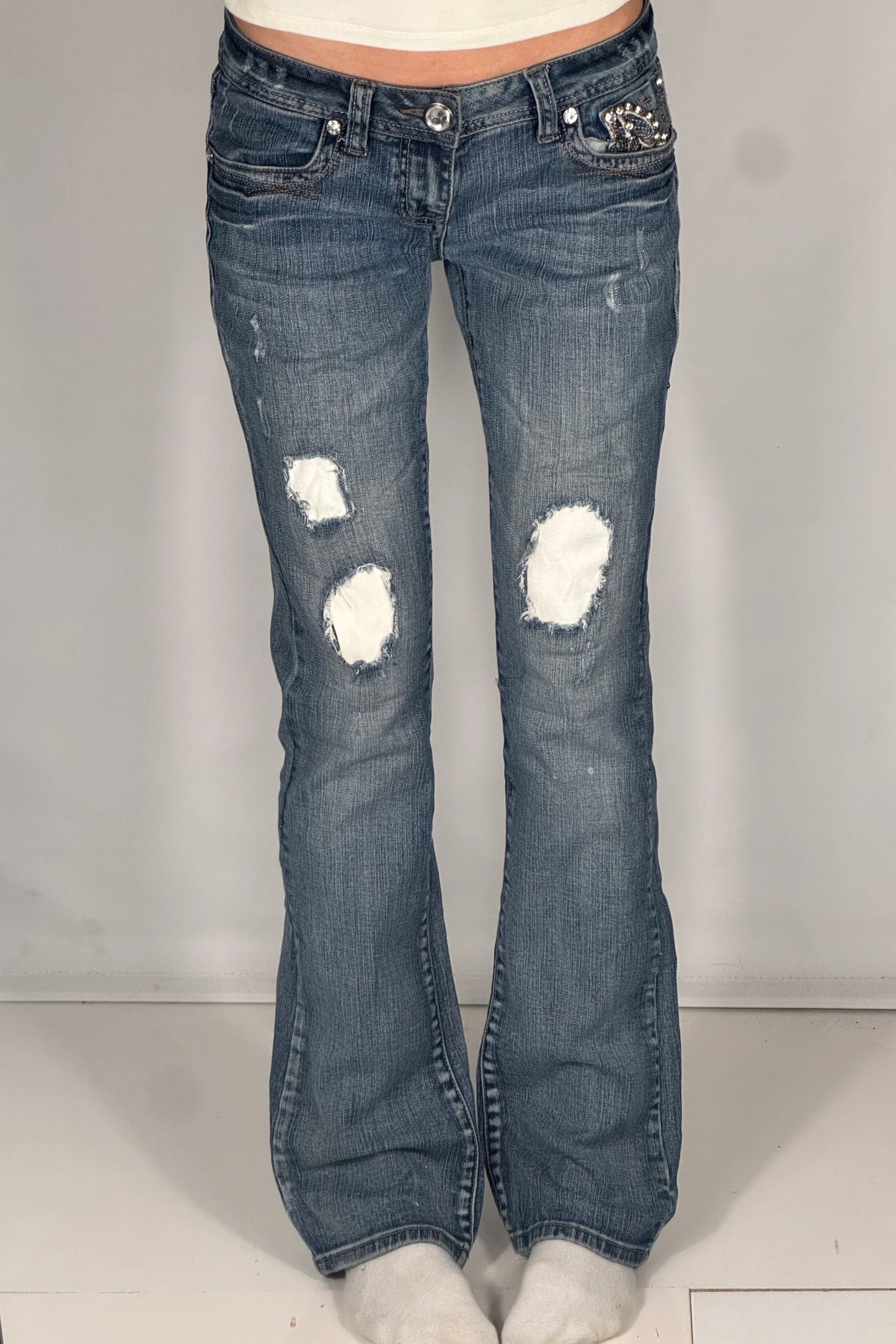 Lågmidjade jeans stl: S