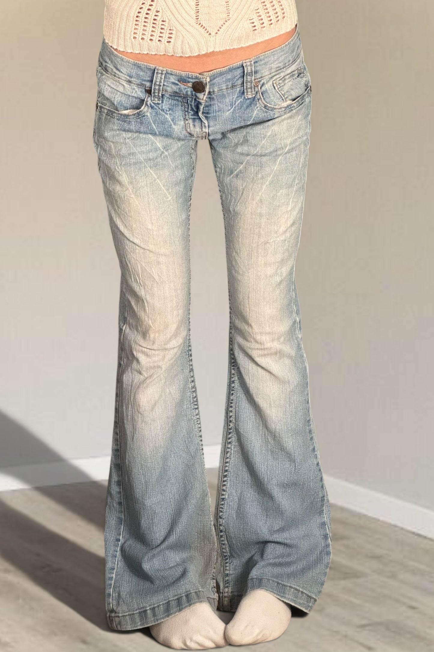 Lågmidjade jeans stl: S